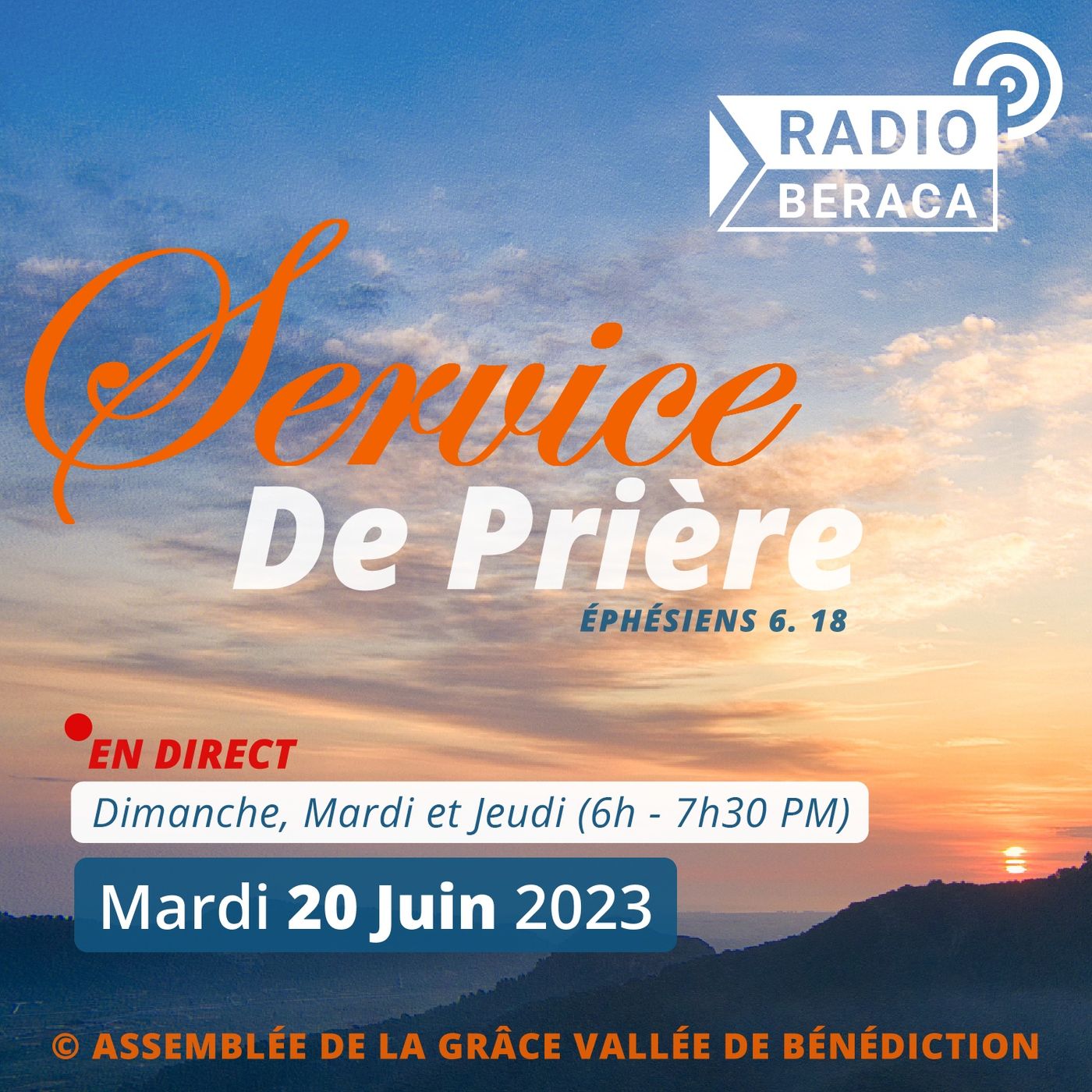 Mardi 20 juin 2023.- Service de prière episode artwork
