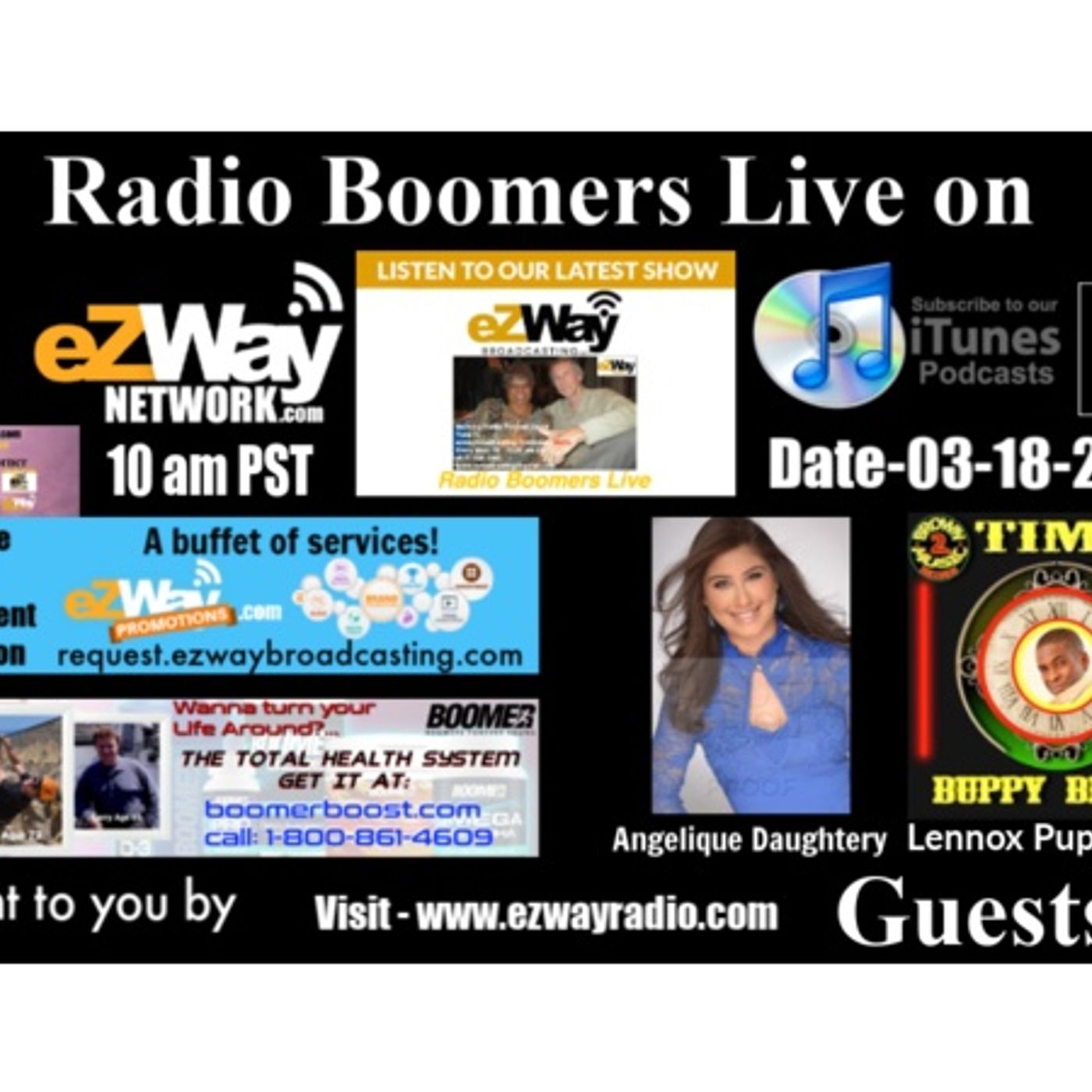 Radio Boomers Live S8 Ep 21 Feat. Angelique Daughtery & Lennox "Buppy". Brown episode artwork