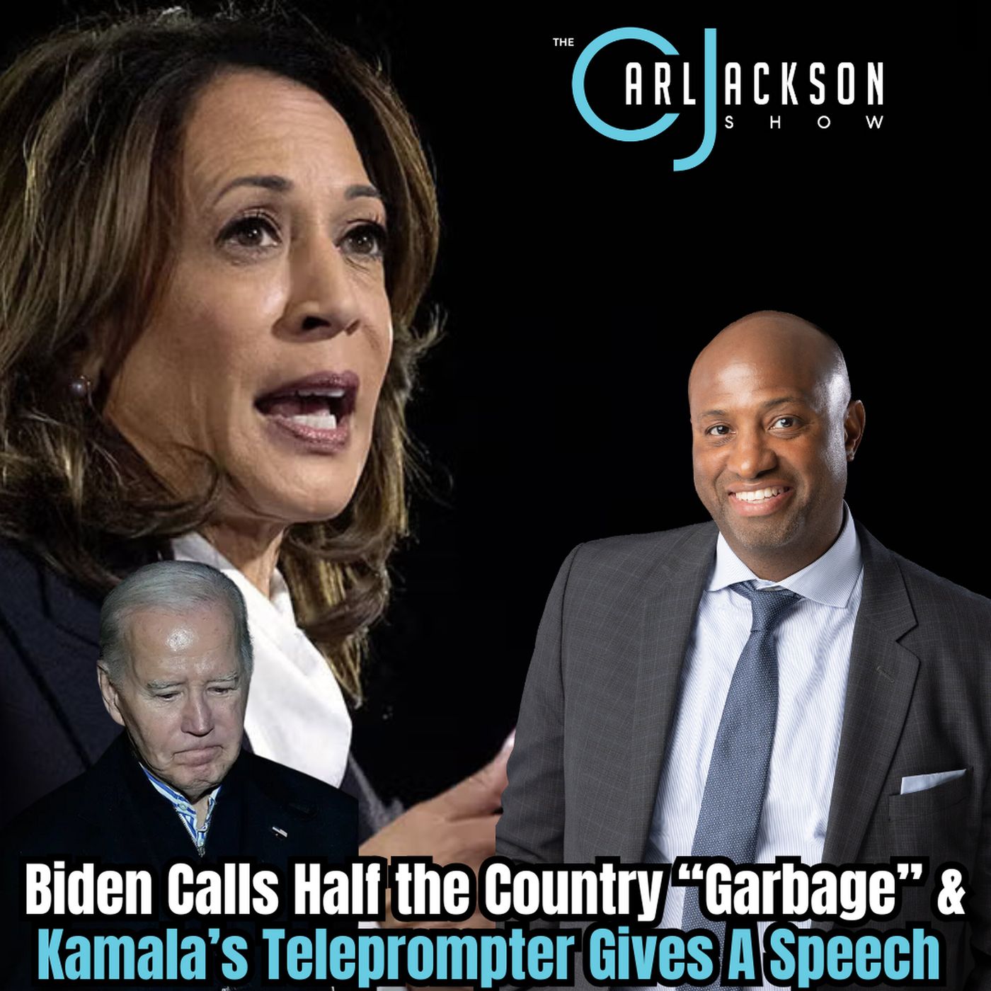 Biden Calls Half the Country “Garbage” & Kamala’s Teleprompter Gives A Speech