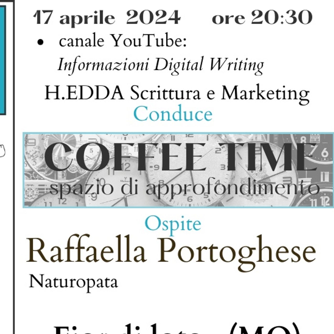 COFFEE TIME con Raffaella Portoghese episode artwork