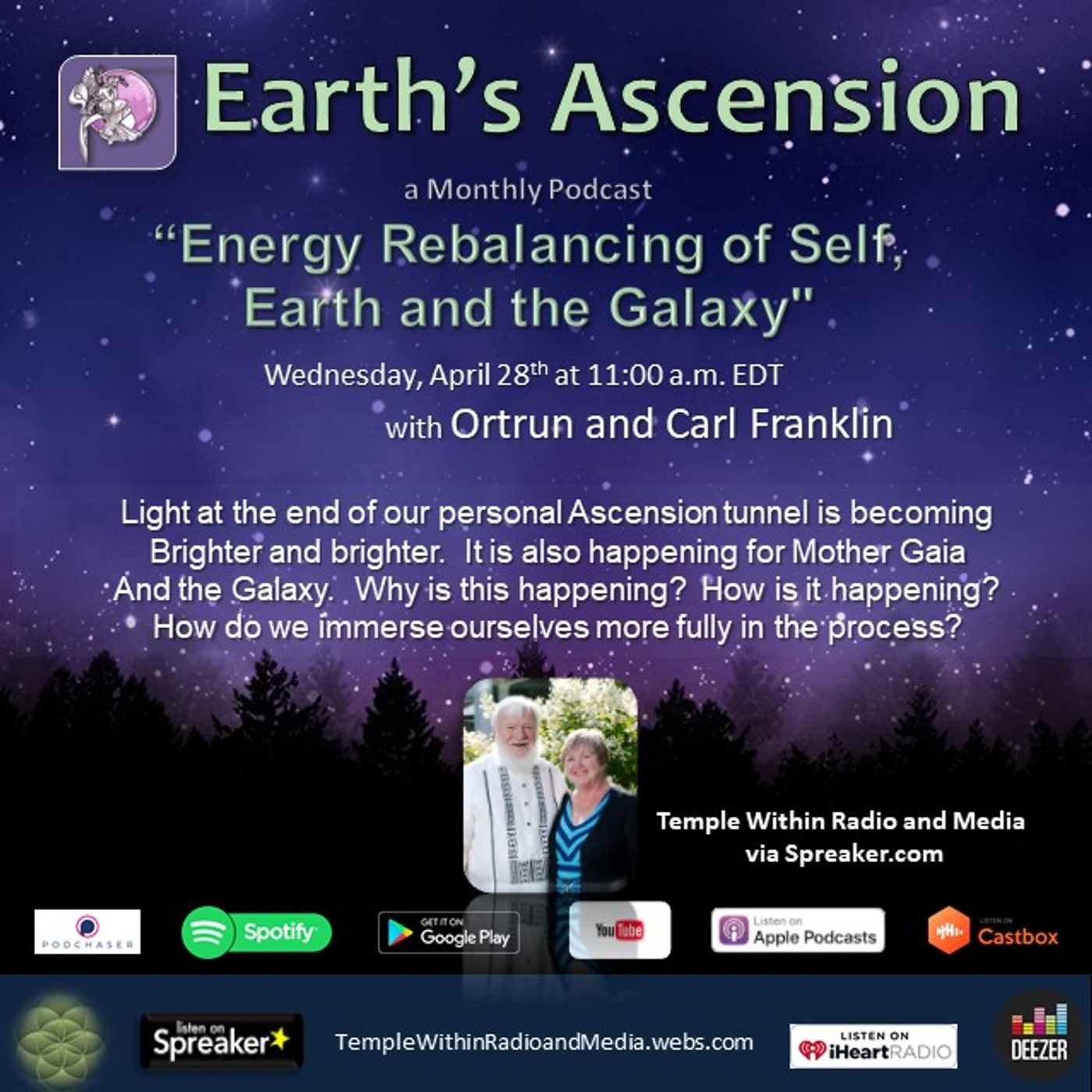 Earth\'s Ascension with Ortrun and Carl Franklin