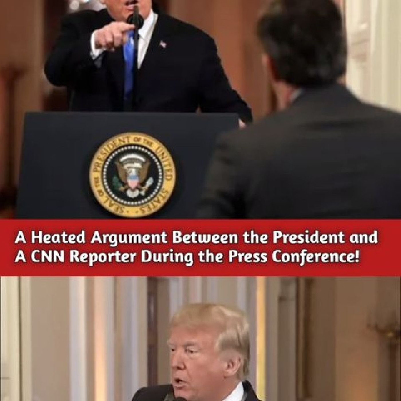 A Heated Argument Between the President and A CNN Reporter During the Press Conference!😳 #cnnreporter #donaldtrump #usa_tiktok #epstein #ny episode artwork