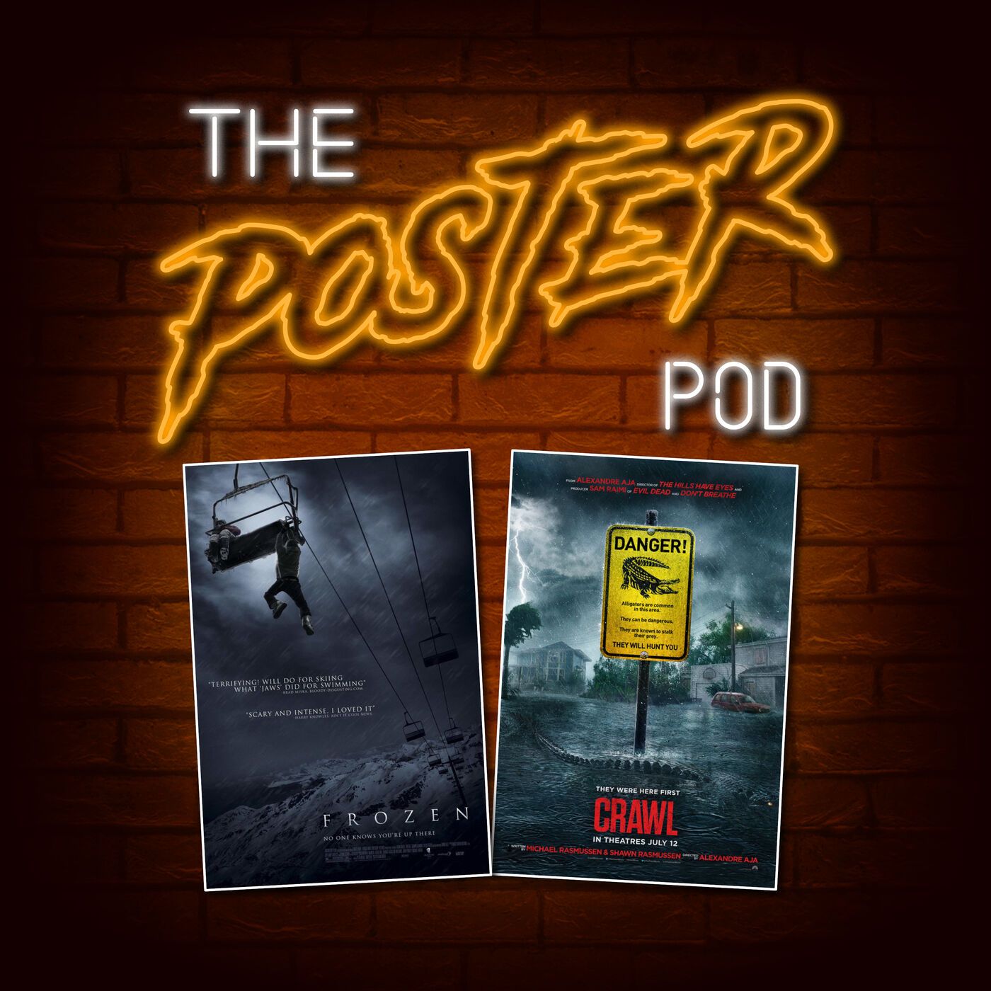 3. Frozen (2010) & Crawl (2019) | Poster Podcast