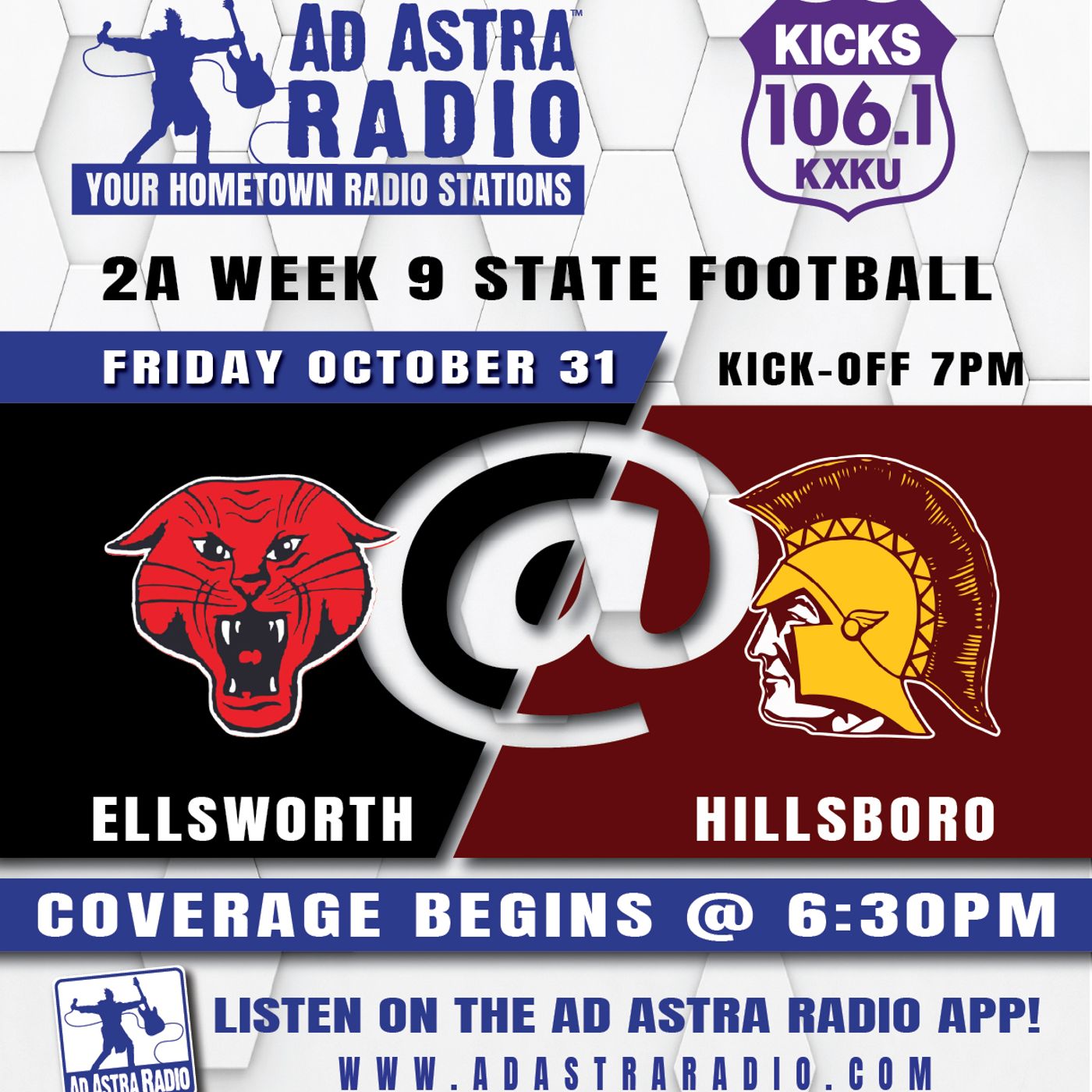 Ellsworth Bearcats at Hillsboro Trojans Football (October 31, 2025) episode artwork