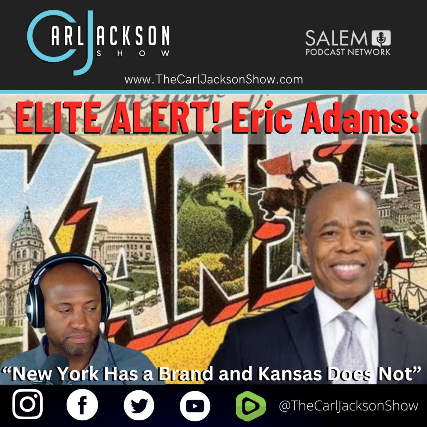 ELITE ALERT! Eric Adams: “New York Has a Brand and Kansas Does Not”