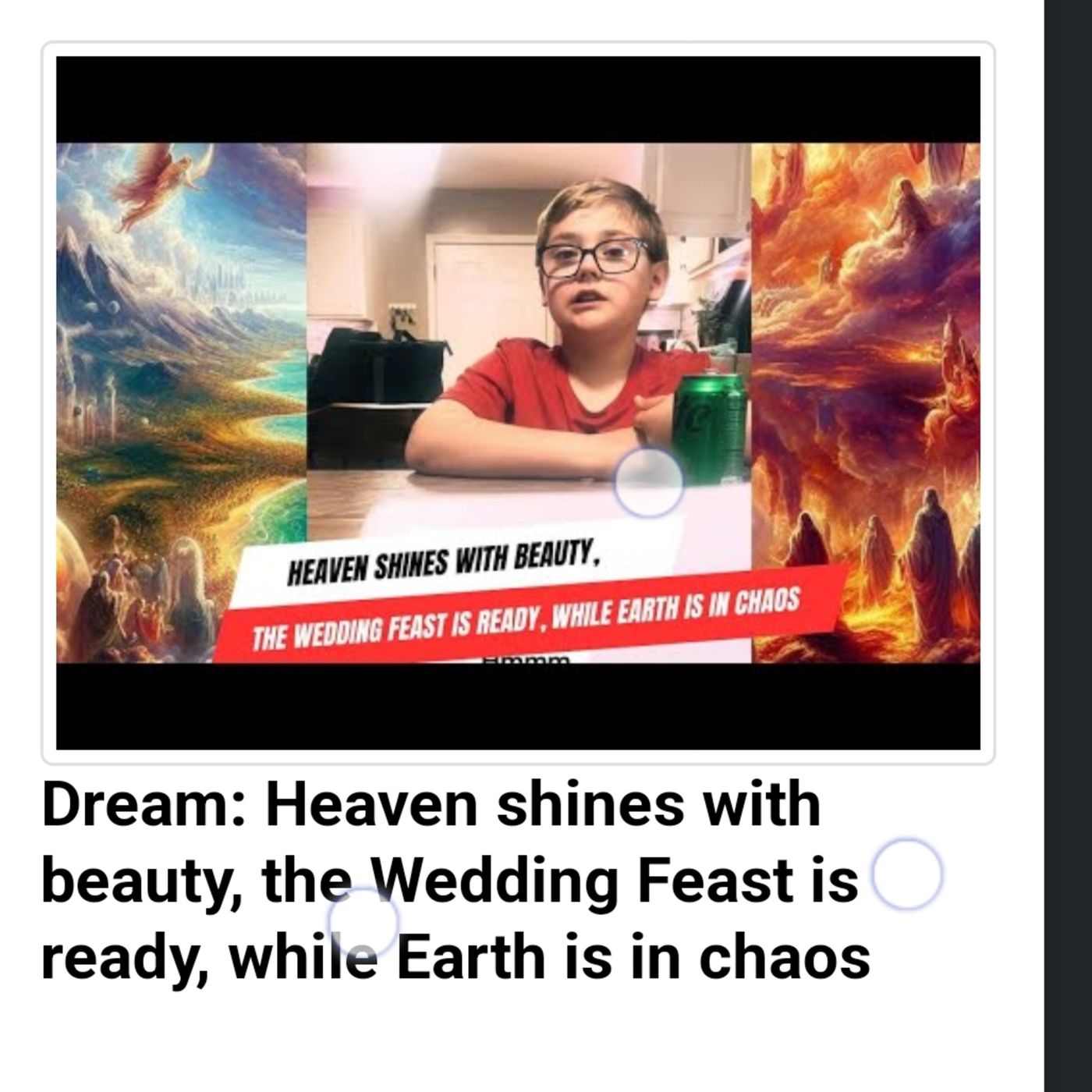 Dream: Heaven shines with beauty, the Wedding Feast is ready, while Earth is in chaos episode artwork