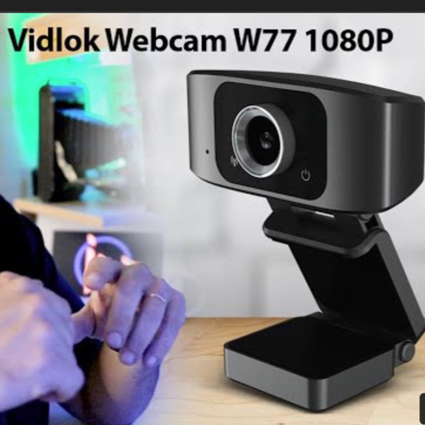 EPA!! que bueno para el precio  “Vidlok Webcam W77 1080P”