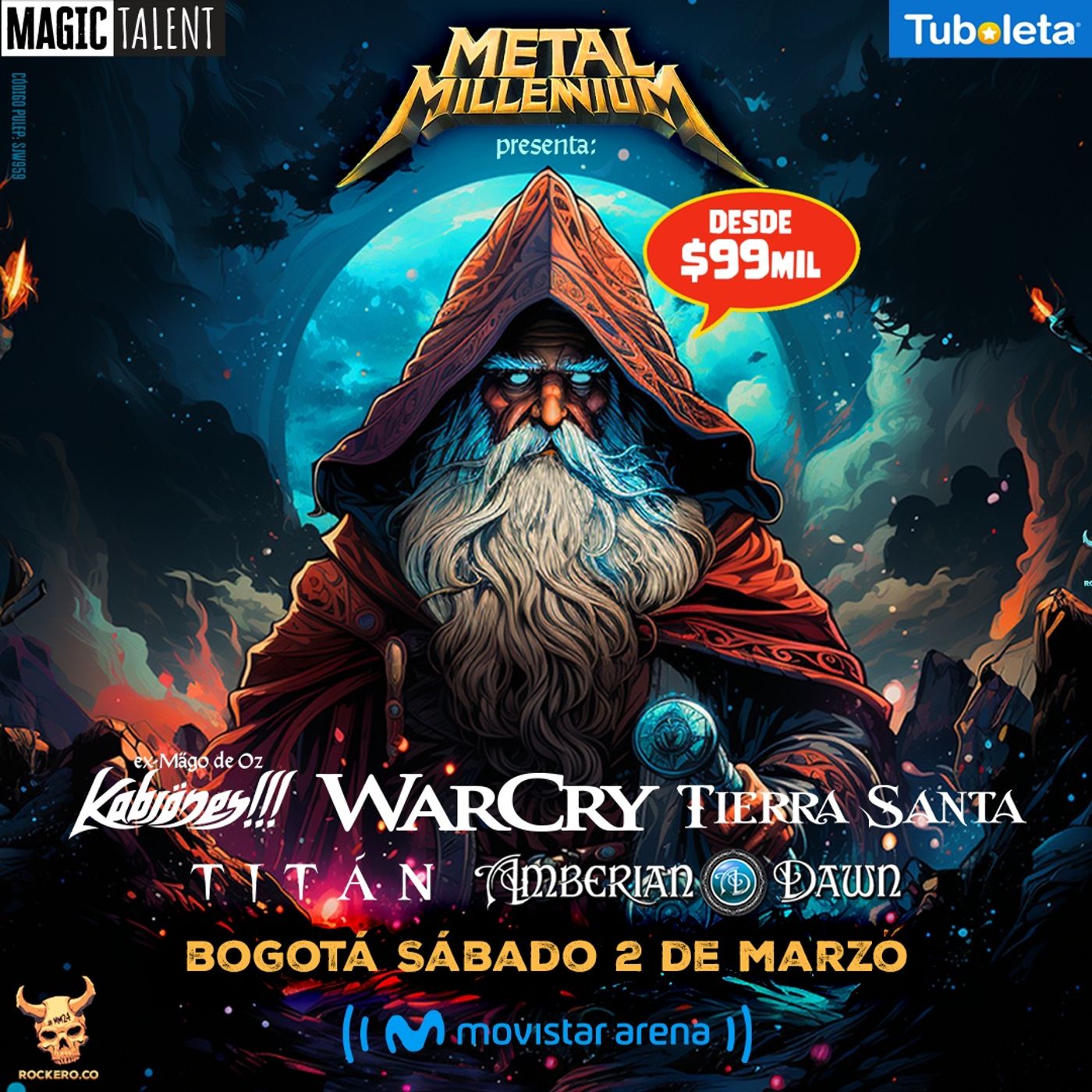 LOCALIDADES Y MENORES DE EDAD EN METAL MILLENNIUM