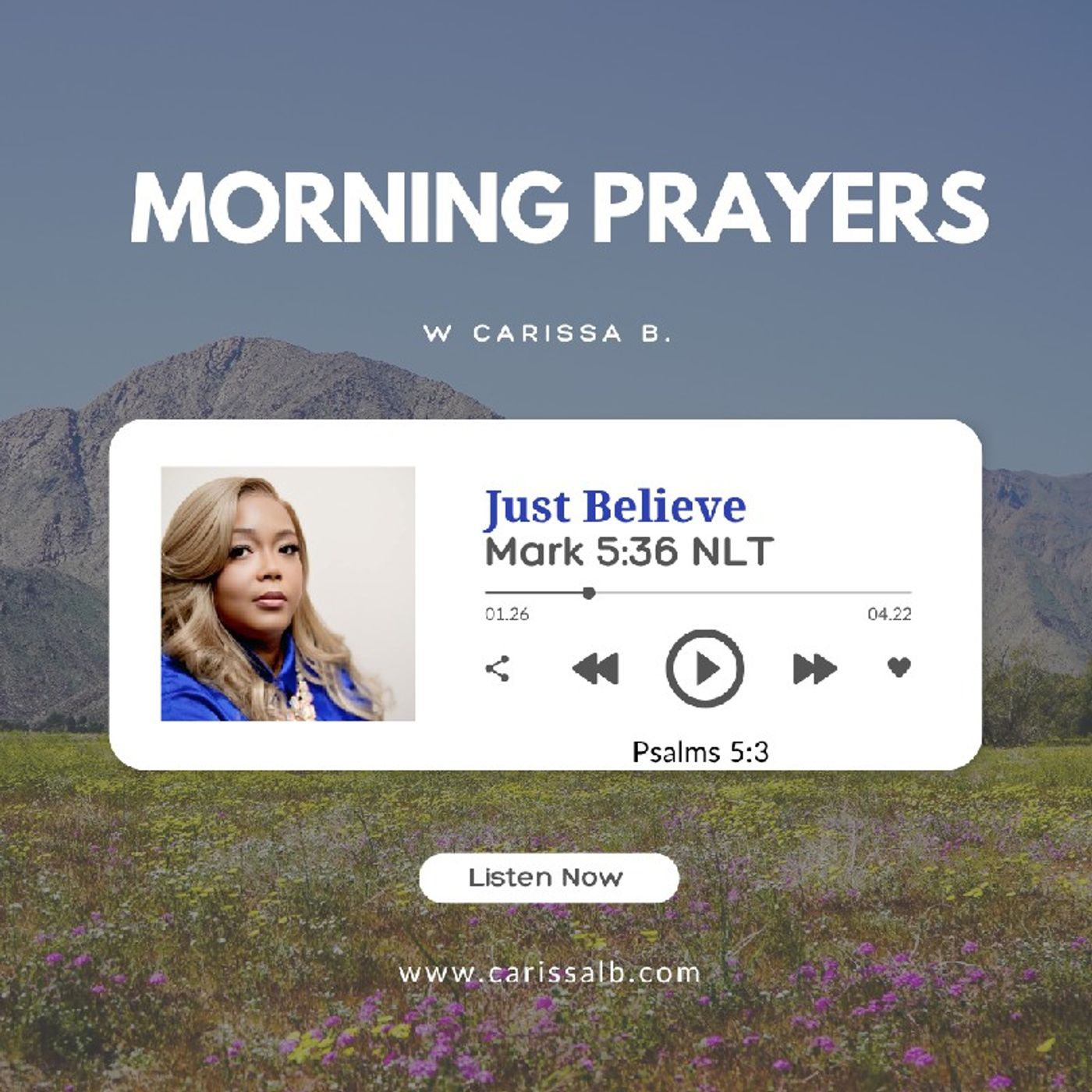Morning Prayers w Carissa B Mark:8:36
