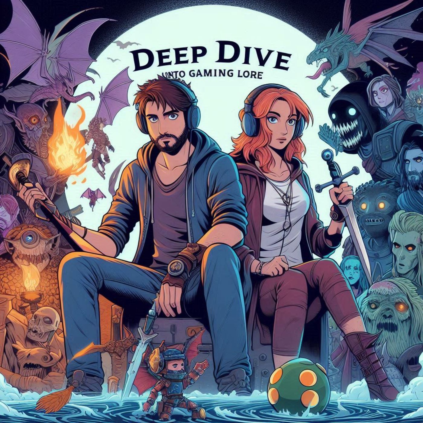Deep Dive into Gaming Lore podcast artwork