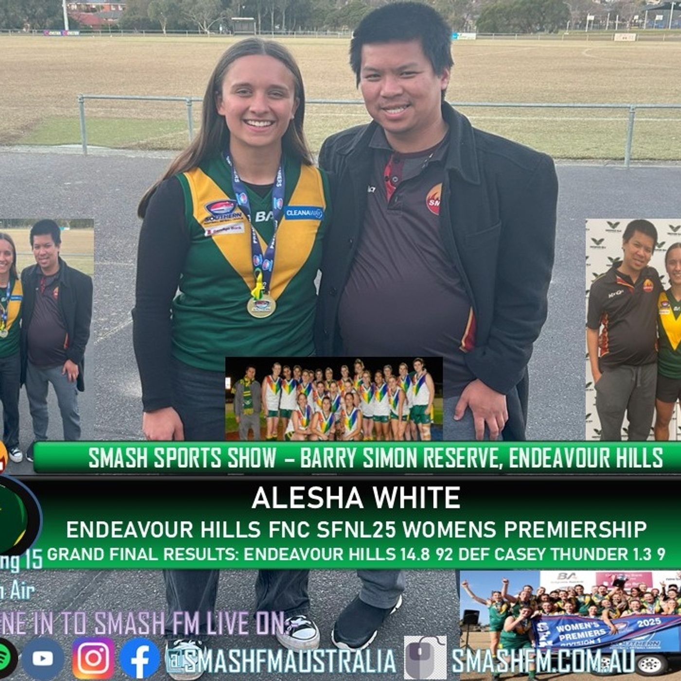 SSS15THYR: Endeavour Hills FC SFNL25 Womens Division 1 Premiership Alesha White Interviews 240825