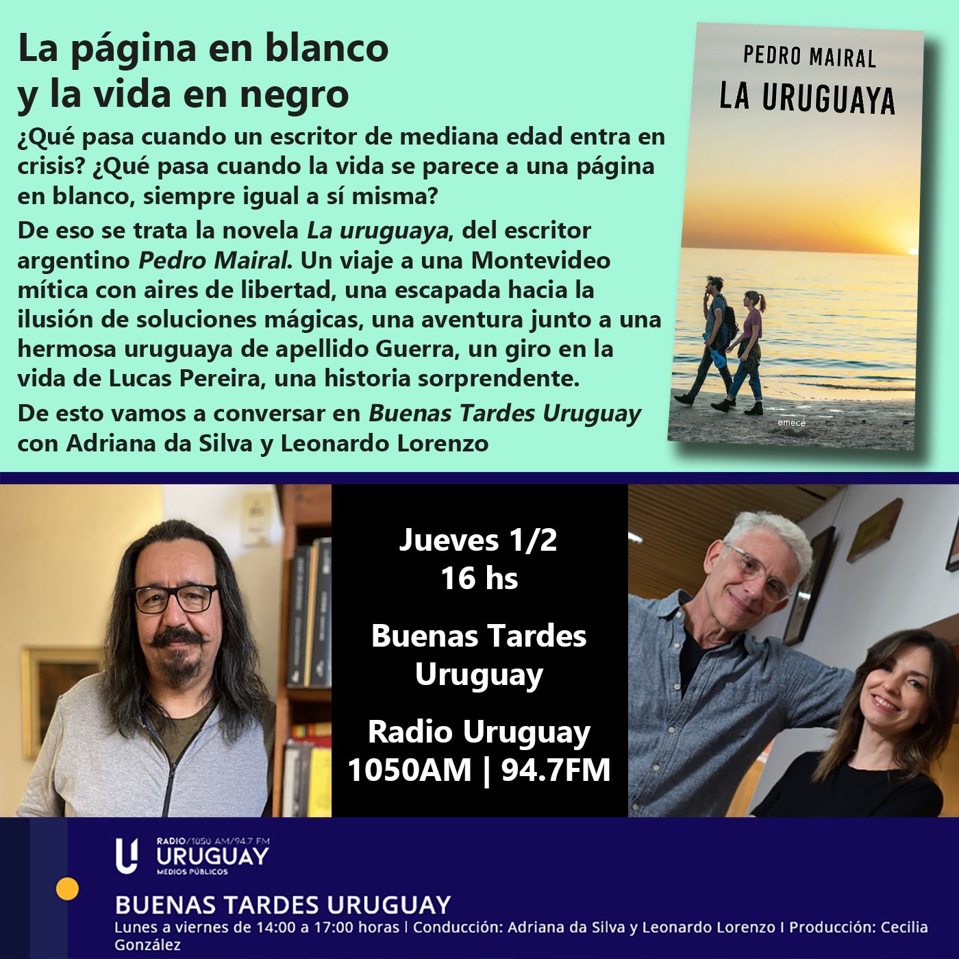 Buenas Tardes Uruguay | La uruguaya | Pedro Mairal | 01-02-24 episode artwork