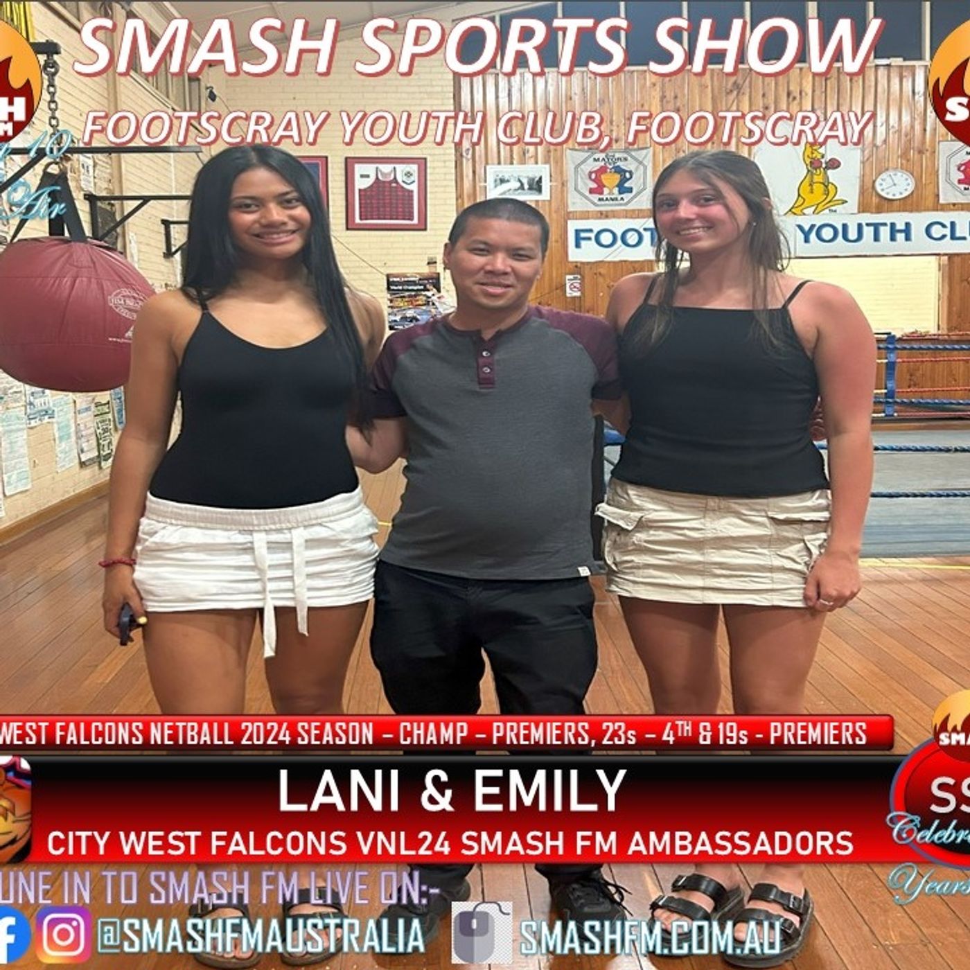 SSS10THYR AMBASSADOR SEGMENT: VNL Netball with Lani & Emily (City West Falcons) 231124 episode artwork