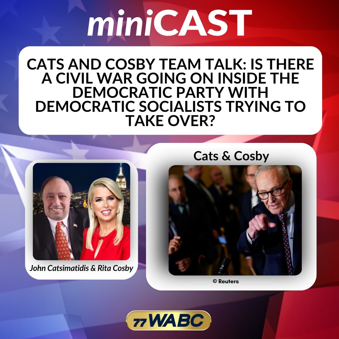 Cats and Cosby Team Talk: Is There a Civil War Going on Inside the Democratic Party with Democratic Socialists Trying to Take Over? episode artwork
