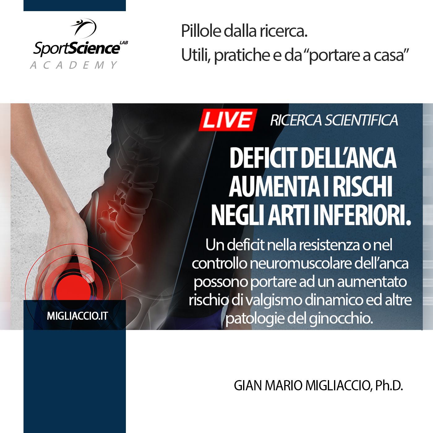 L’Allenamento neuromuscolare sull’anca previene il valgo dinamico episode artwork