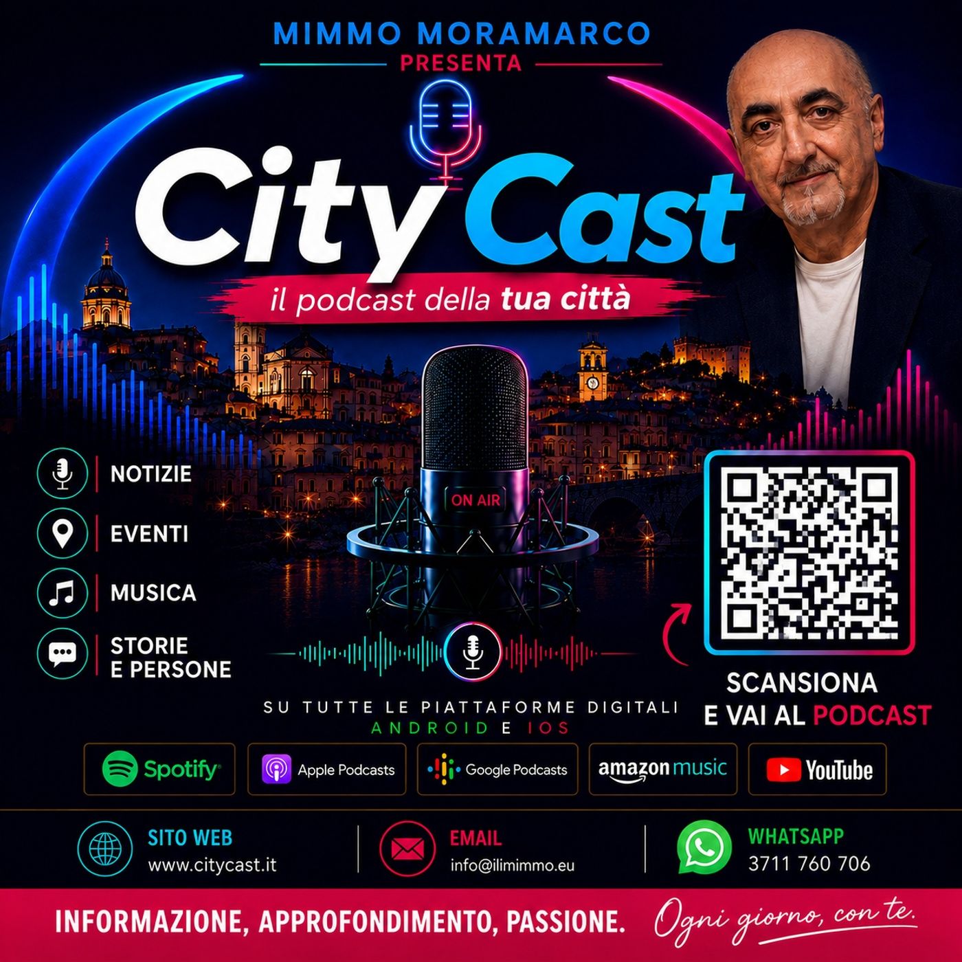 Copertina di CityCast con Mimmo Moramarco