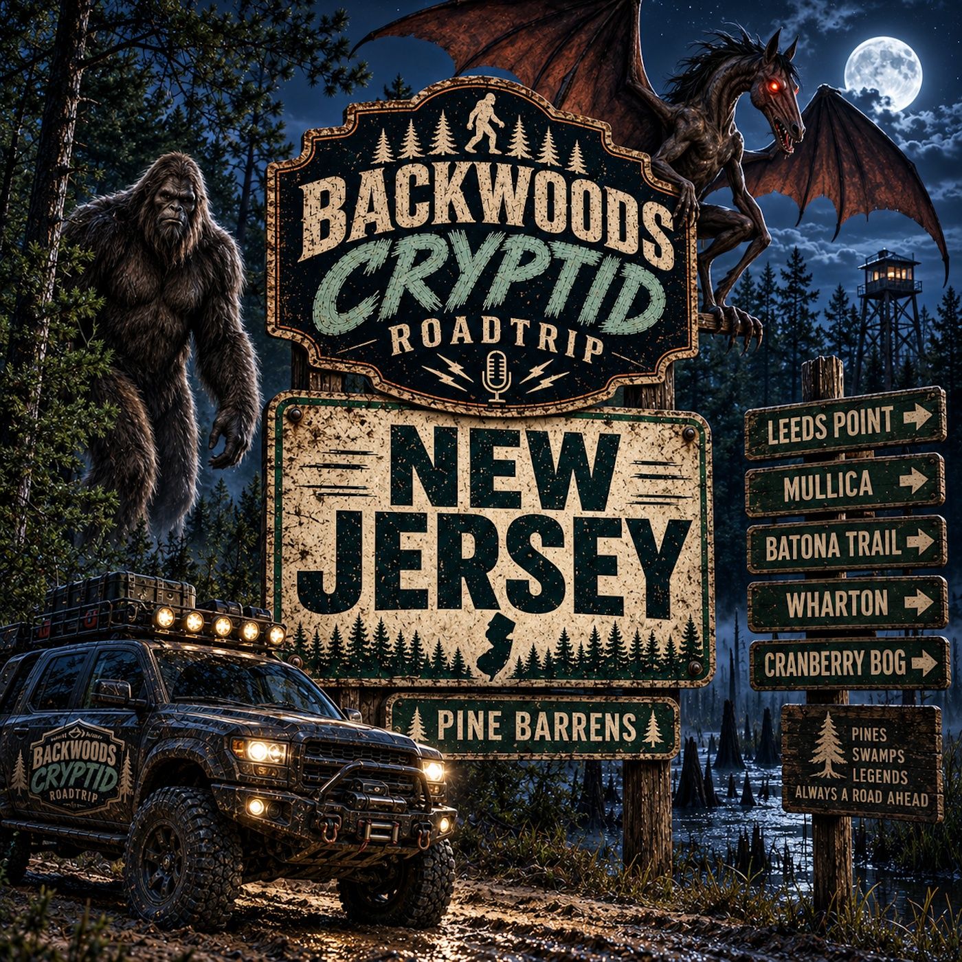 New Jersey: The Jersey Devil & Bigfoot episode artwork