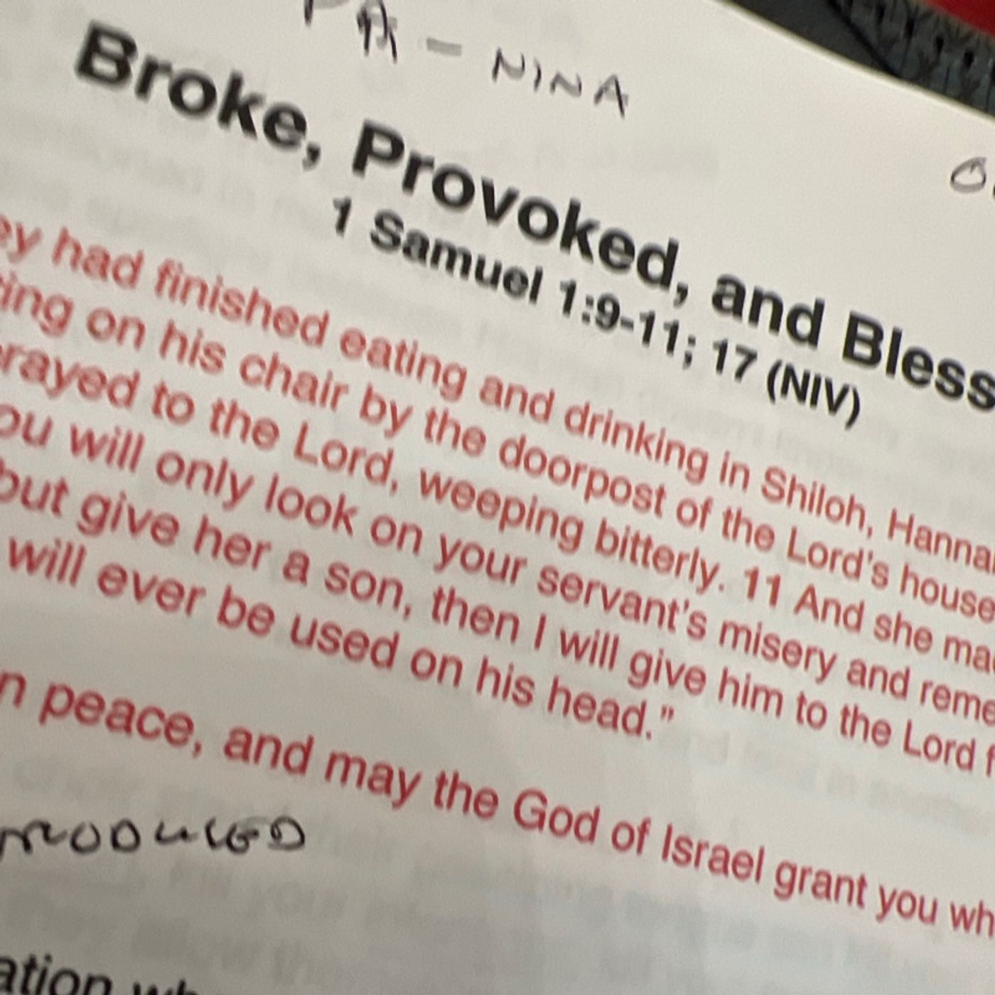 Episode 495 - PastorG Podcast: Broken, provoked and blessed