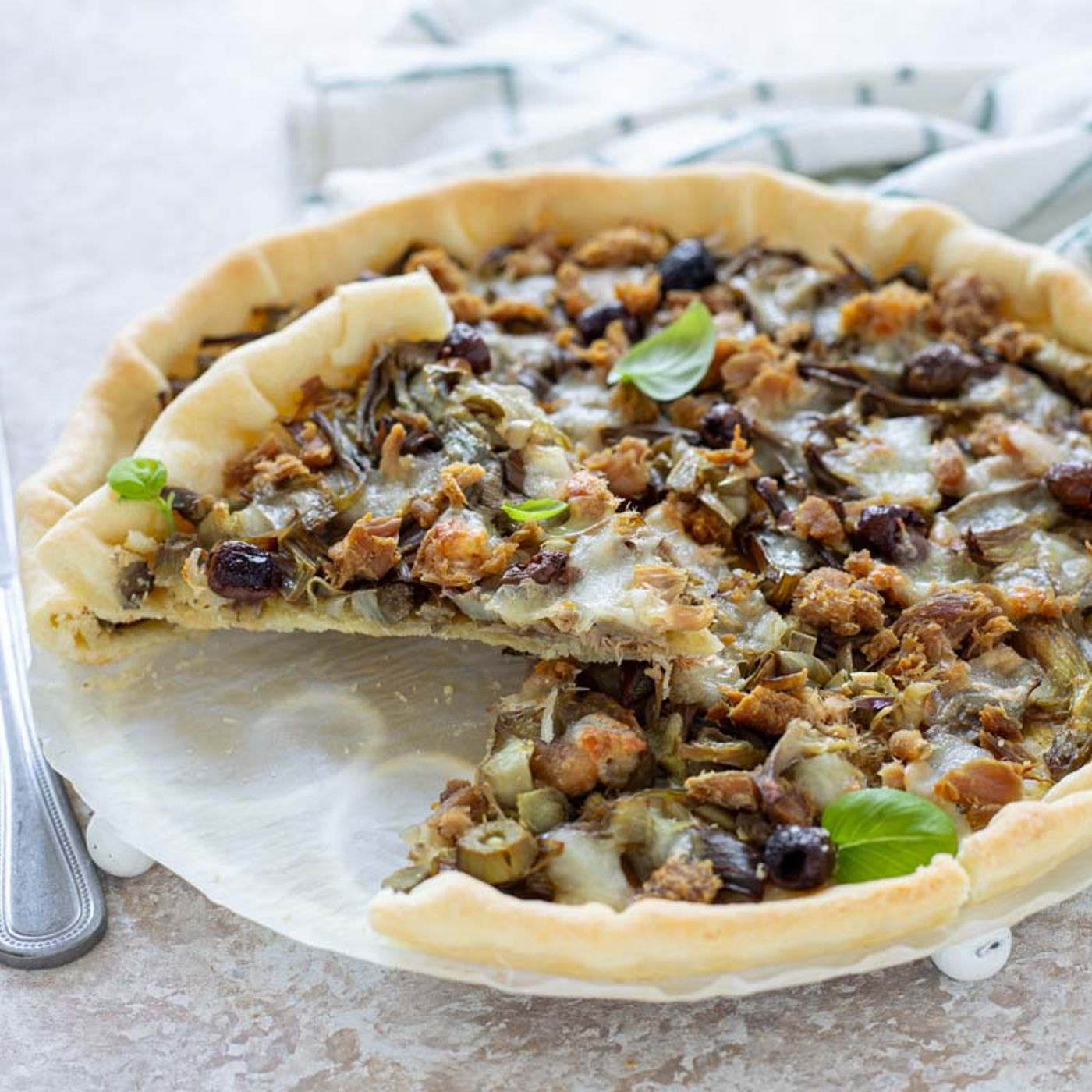 Torta salata con carciofi e tonno episode artwork