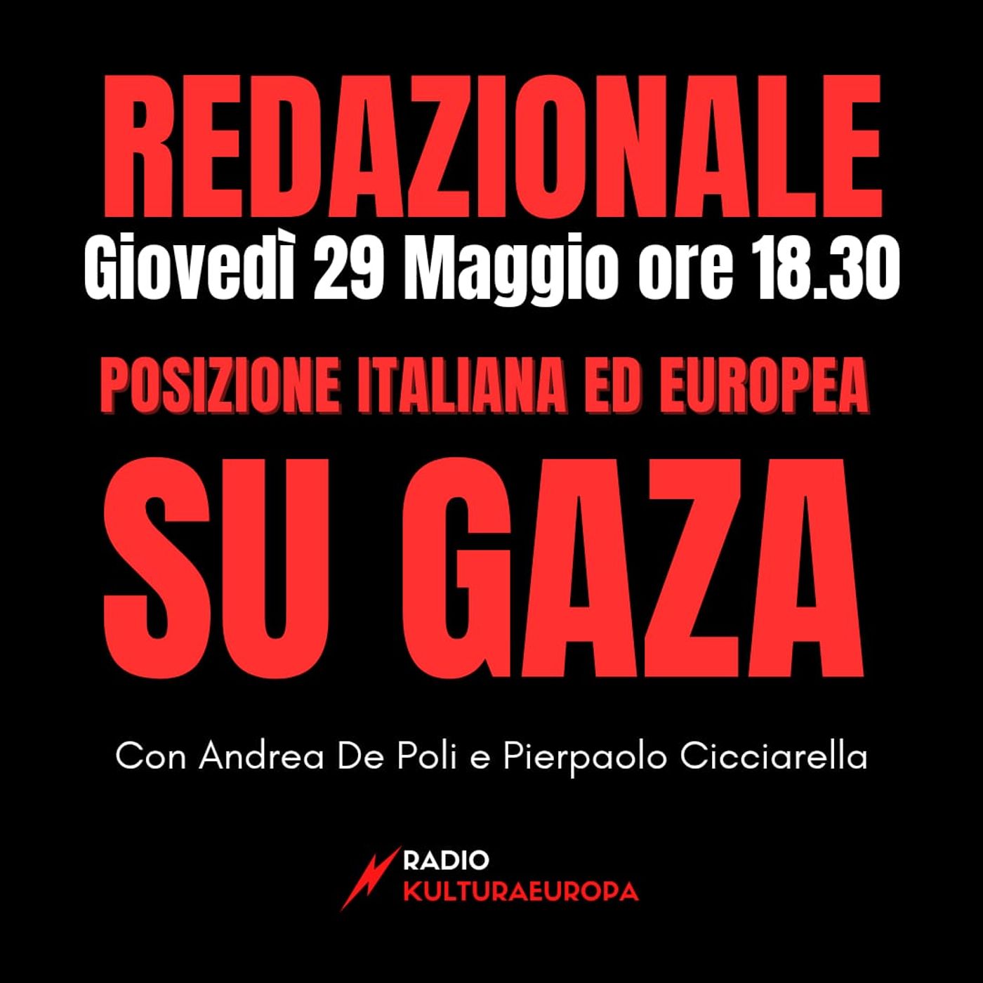 REDAZIONALE - Posizione italiana ed europea su Gaza