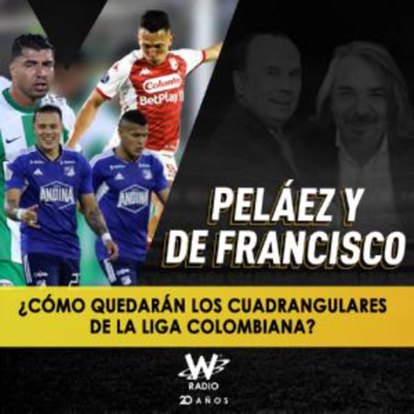¿Cómo quedarán los cuadrangulares de la liga colombiana?
