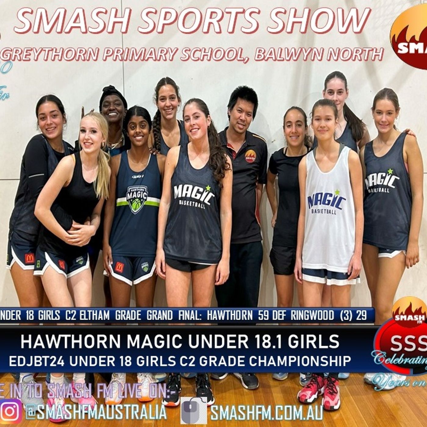 SSS10THYR: Hawthorn Magic U18.1 Girls EDJBT24 Championship Interviews 260224