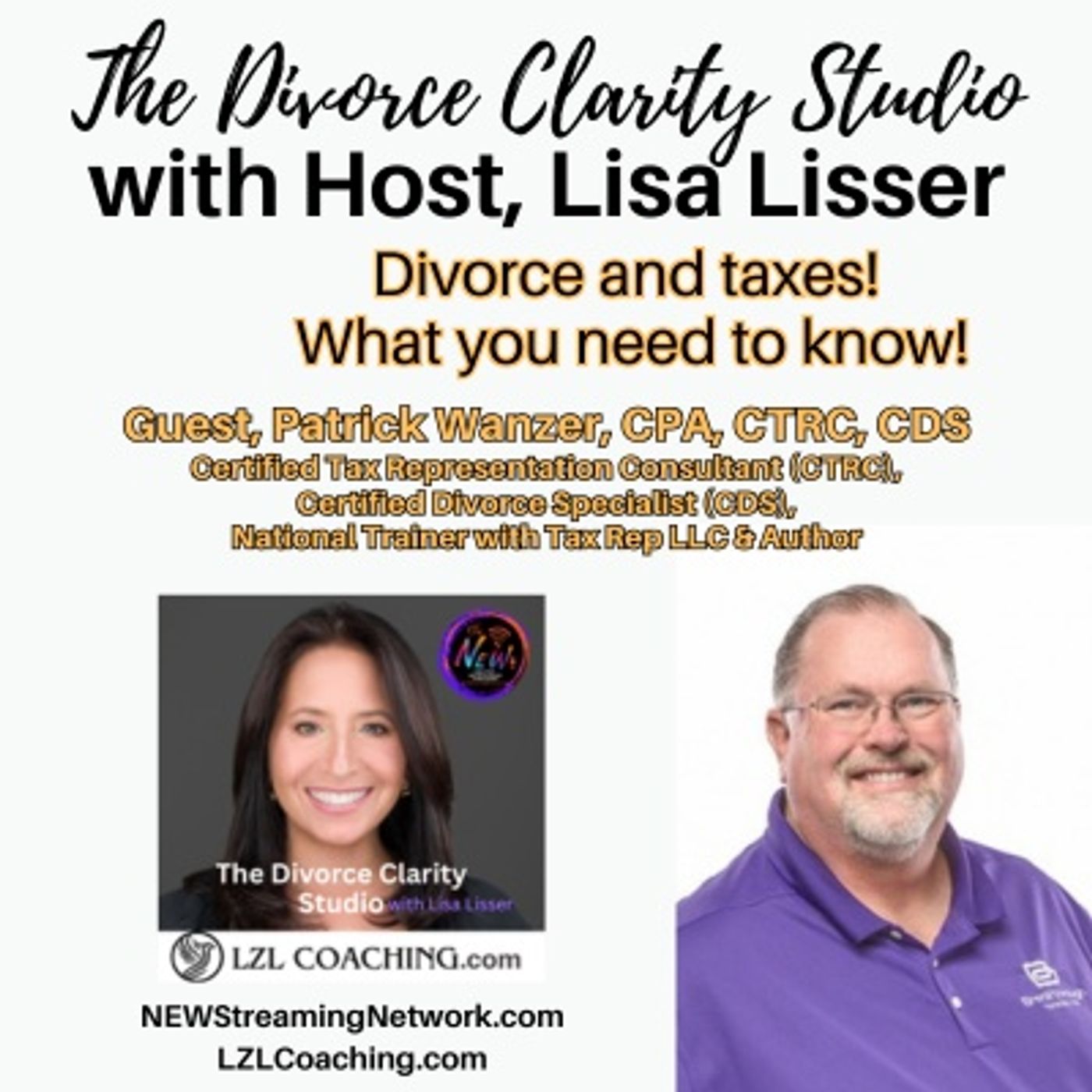 Divorce and Taxes What You Need to Know! with Guest Patrick Wanzer episode artwork