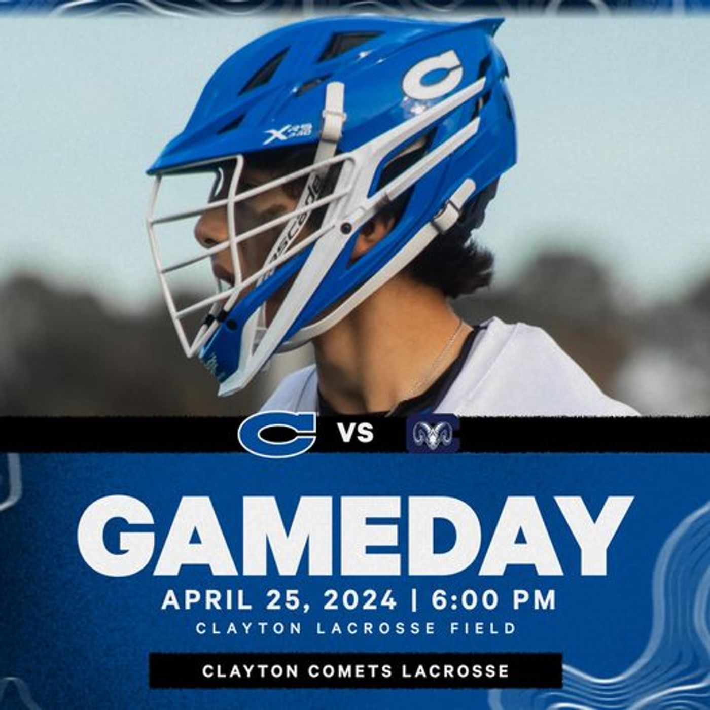 #NCHSAA Greater Neuse River 4-A Conference Senior Night Varsity Men's Lacrosse Cleveland Rams VS Clayton Comets! #WeAreCRN #GoComets