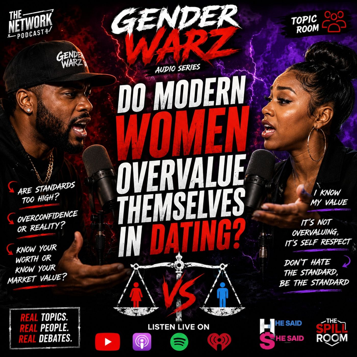 🔥Gender Warz Clips: DO MODERN WOMEN OVERVALUE THEMSELVES IN DATING? 👀🔥 episode artwork