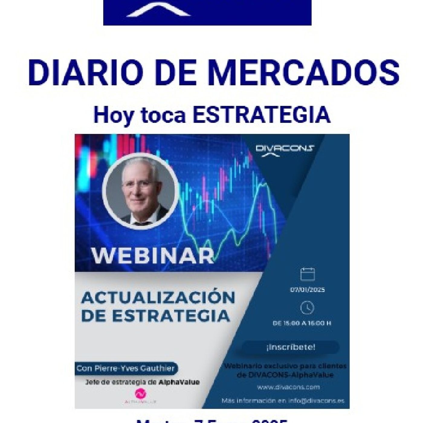 PODCAST en abierto DIARIO DE MERCADOS Martes 7 Enero 2025 episode artwork