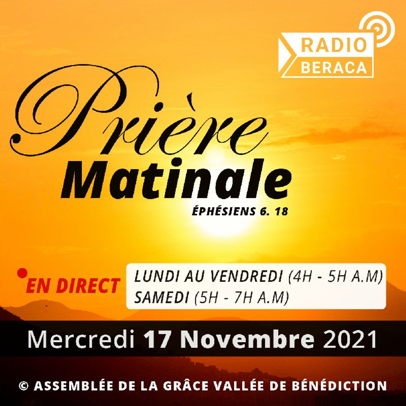 17/11/2021- Prière matinale episode artwork