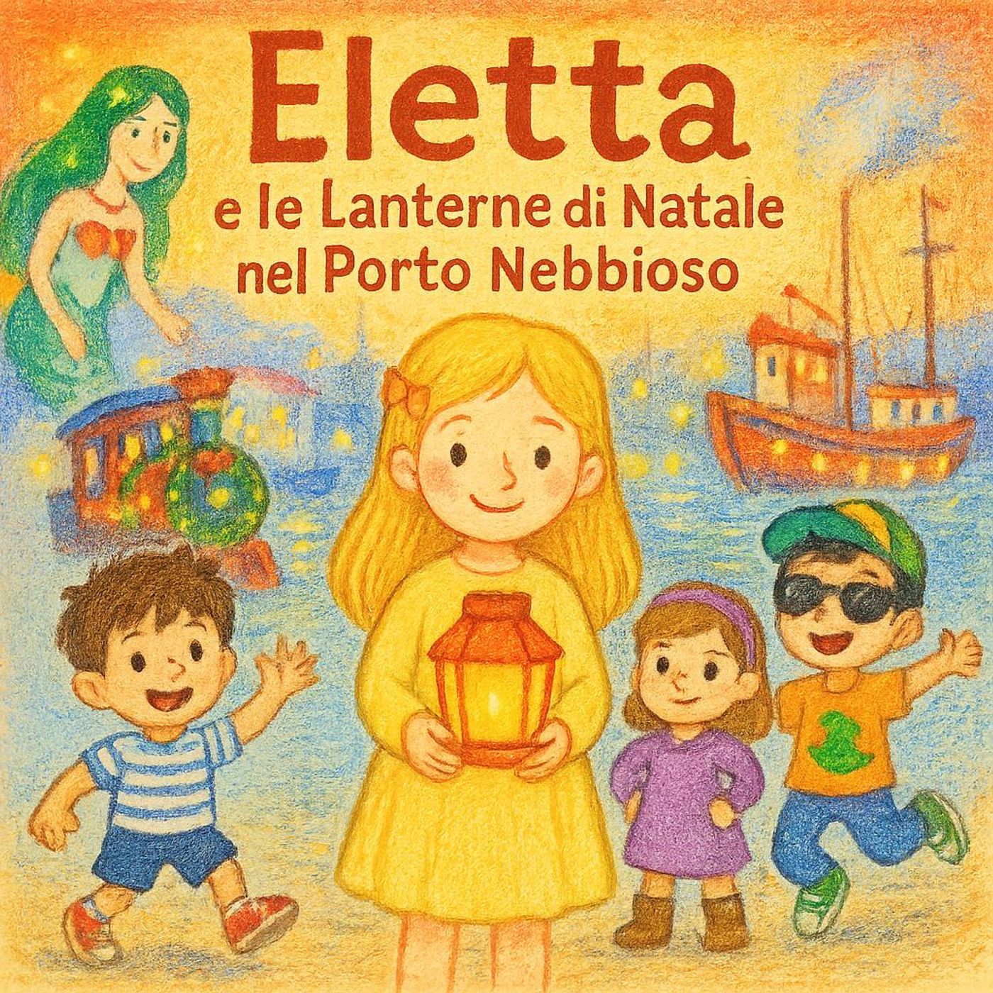 Eletta e le Lanterne di Natale nel Porto Nebbioso