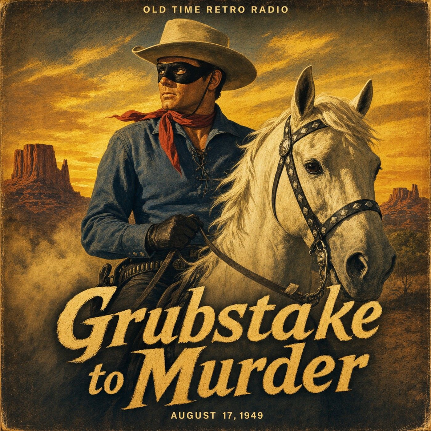 The Lone Ranger - "Grubstake to Murder" (Old Time Radio, 1949) episode artwork