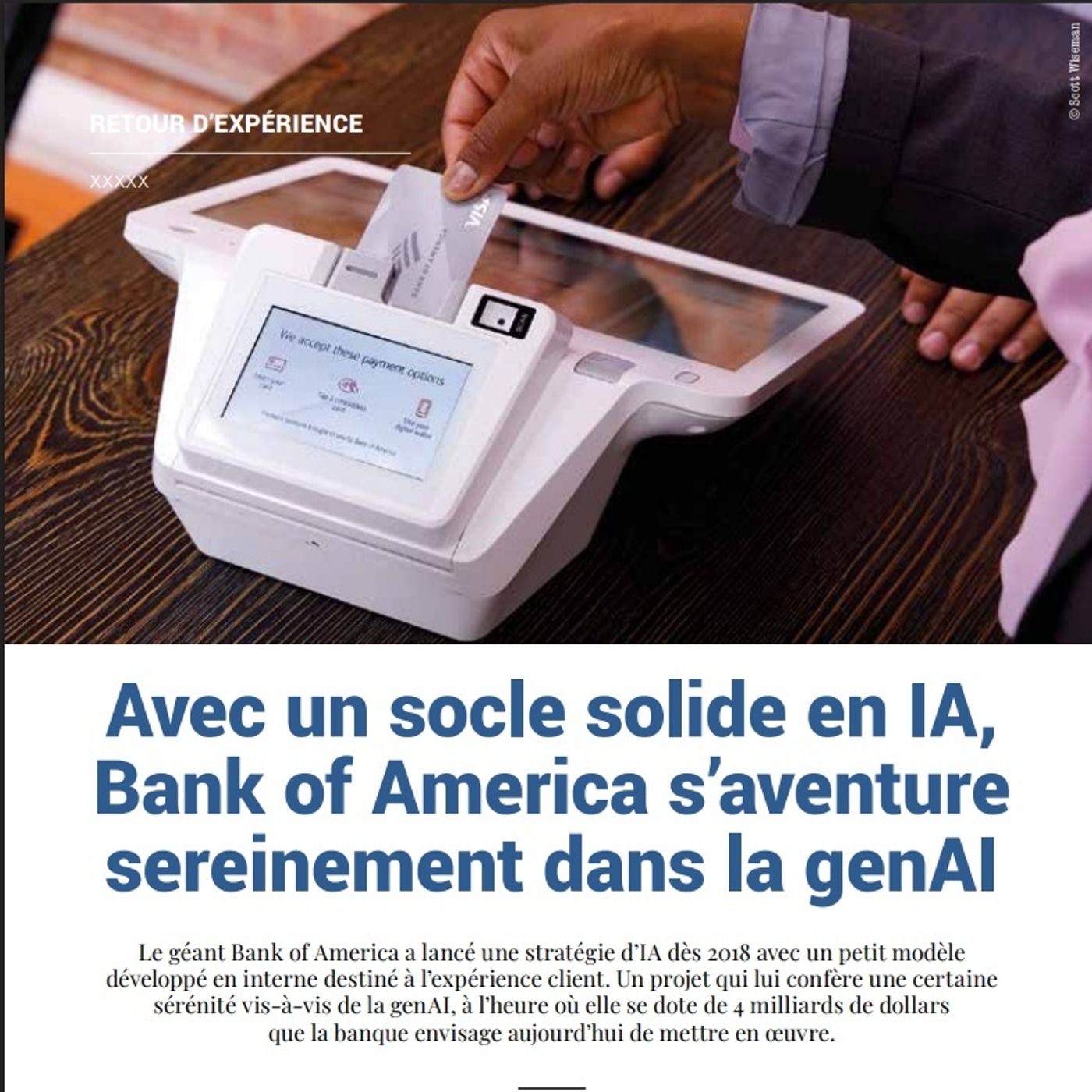 LMI 26 Rex : Avec un socle solide en IA, Bank of America s’aventure sereinement dans la GenAI