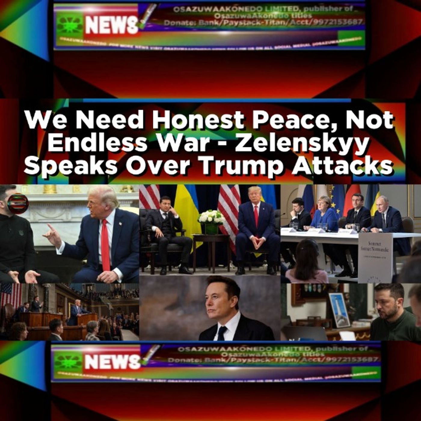 We Need Honest Peace, Not Endless War - Zelenskyy Speaks Over Trump Attacks episode artwork