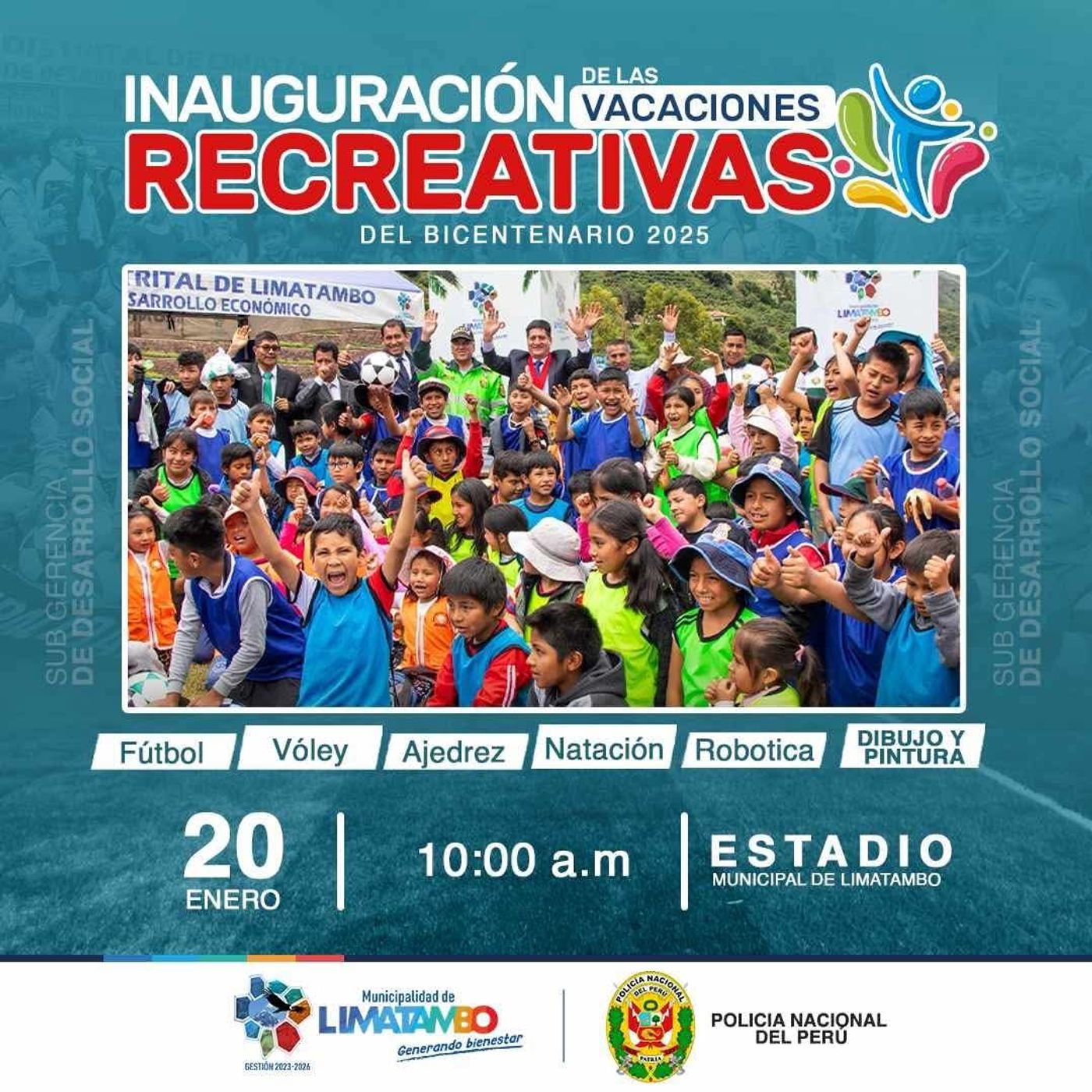 📻🙋🏻 Escucha la participación del sub gerente de Desarrollo Social de la MDL. invitando a la vacaciones recreativas Limatambo 2025 episode artwork