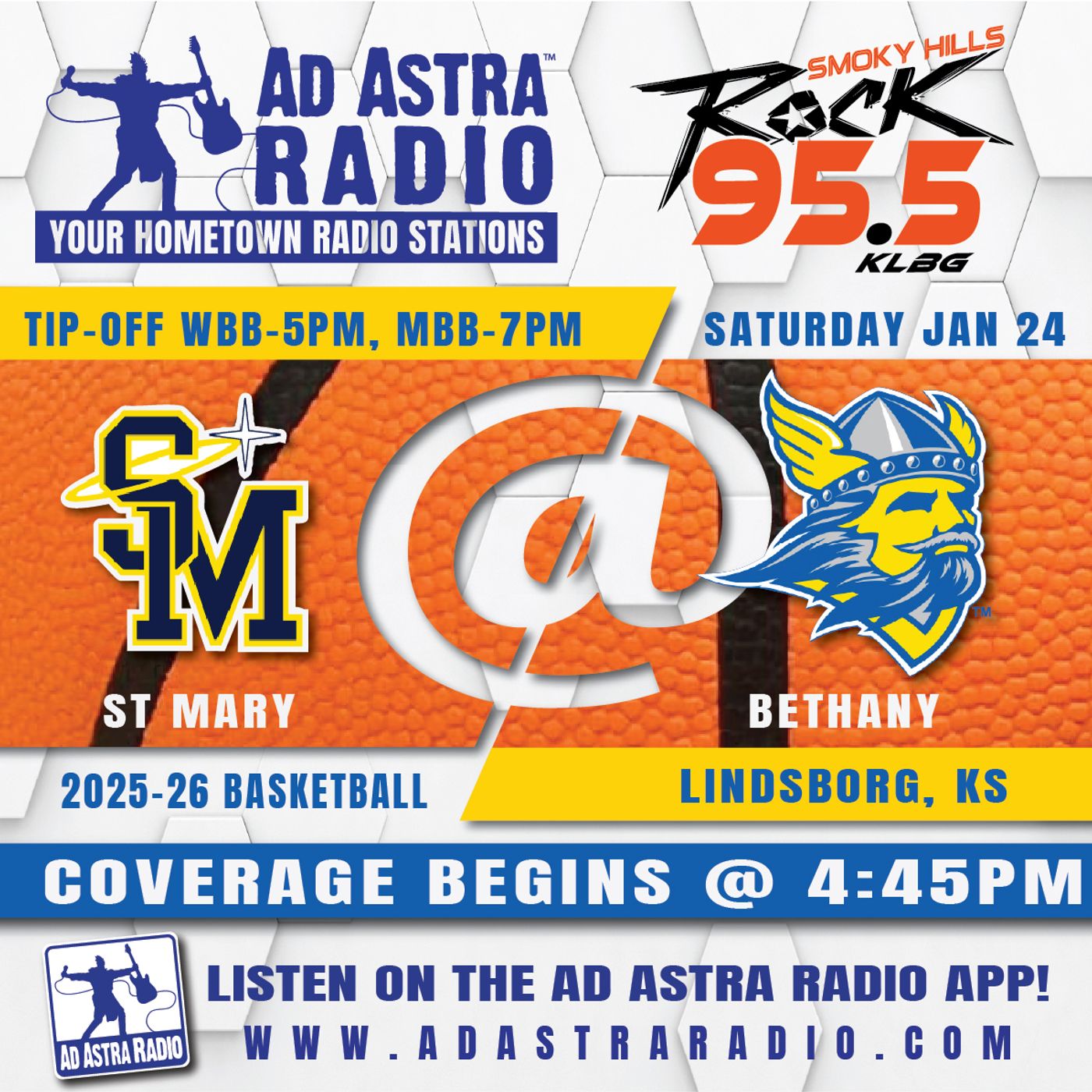 Saint Mary Spires at Bethany Swedes College Basketball (January 26, 2026) episode artwork