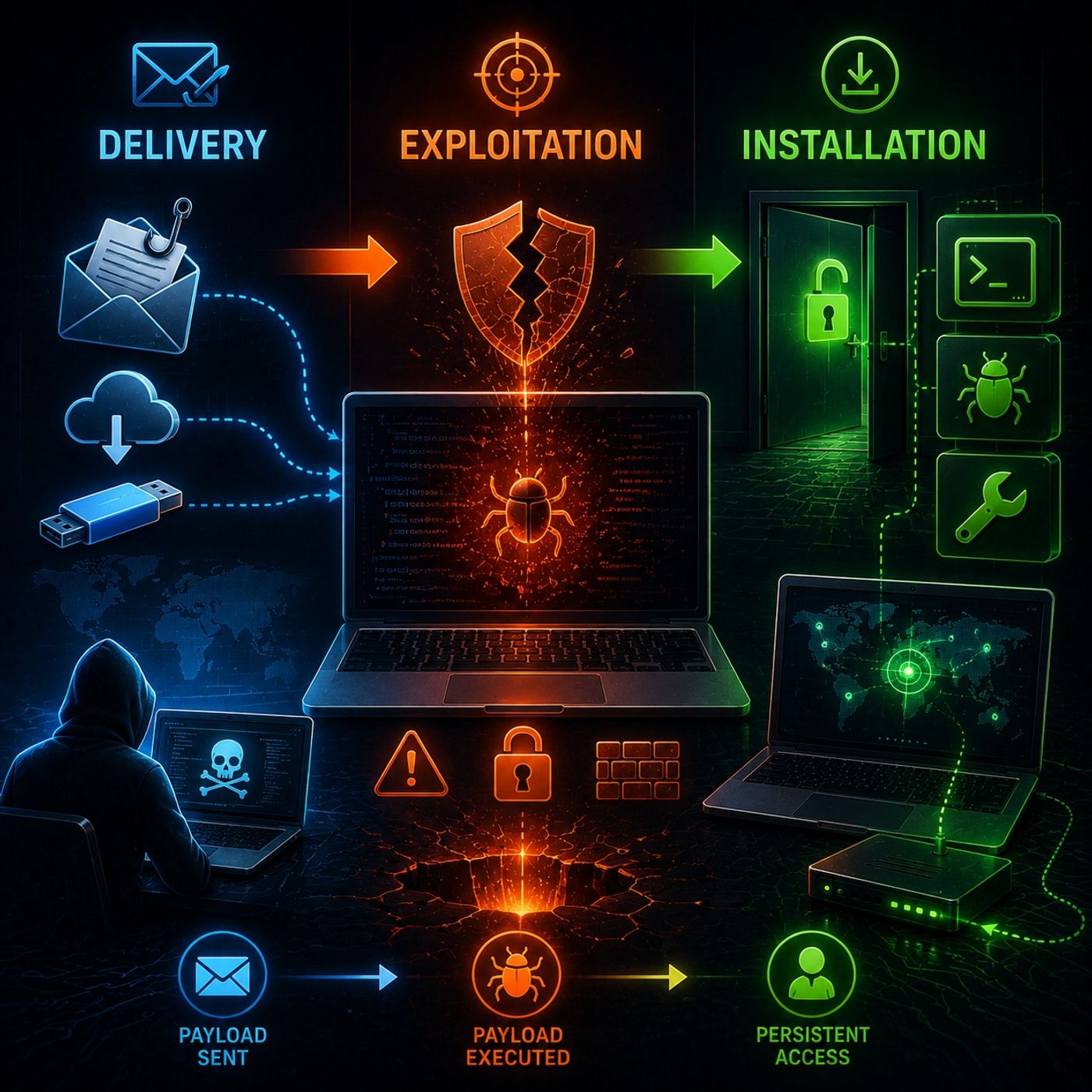 Course 34 - Cybersecurity Kill Chain | Episode 3: Delivery, Exploitation, and Installation