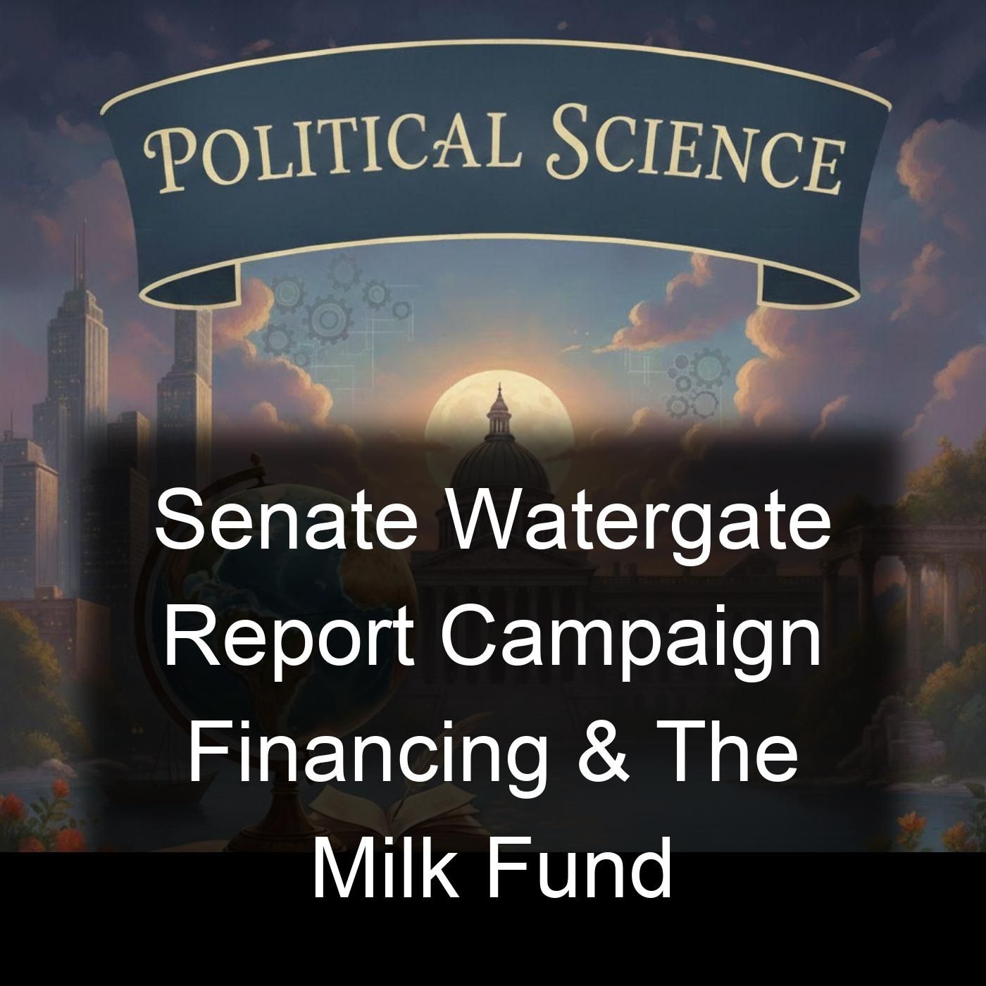 Senate Watergate Report Campaign Financing & The Milk Fund cover art