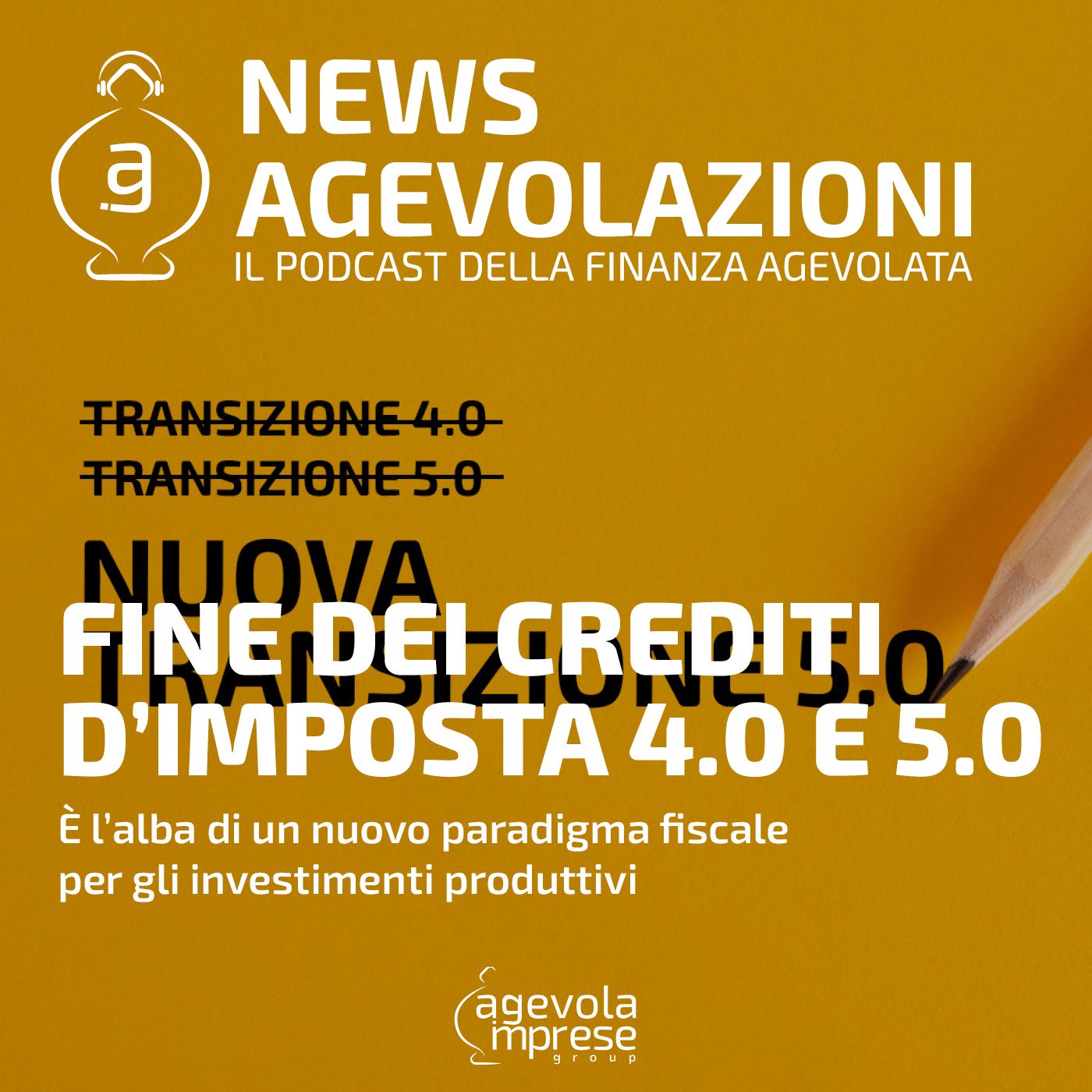 Fine dei crediti d'imposta 4.0 e 5.0