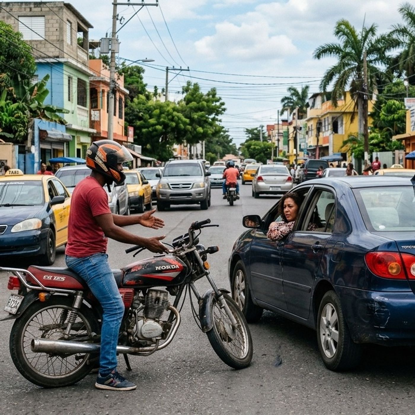 El peligro de rozar un vehículo en la República Dominicana