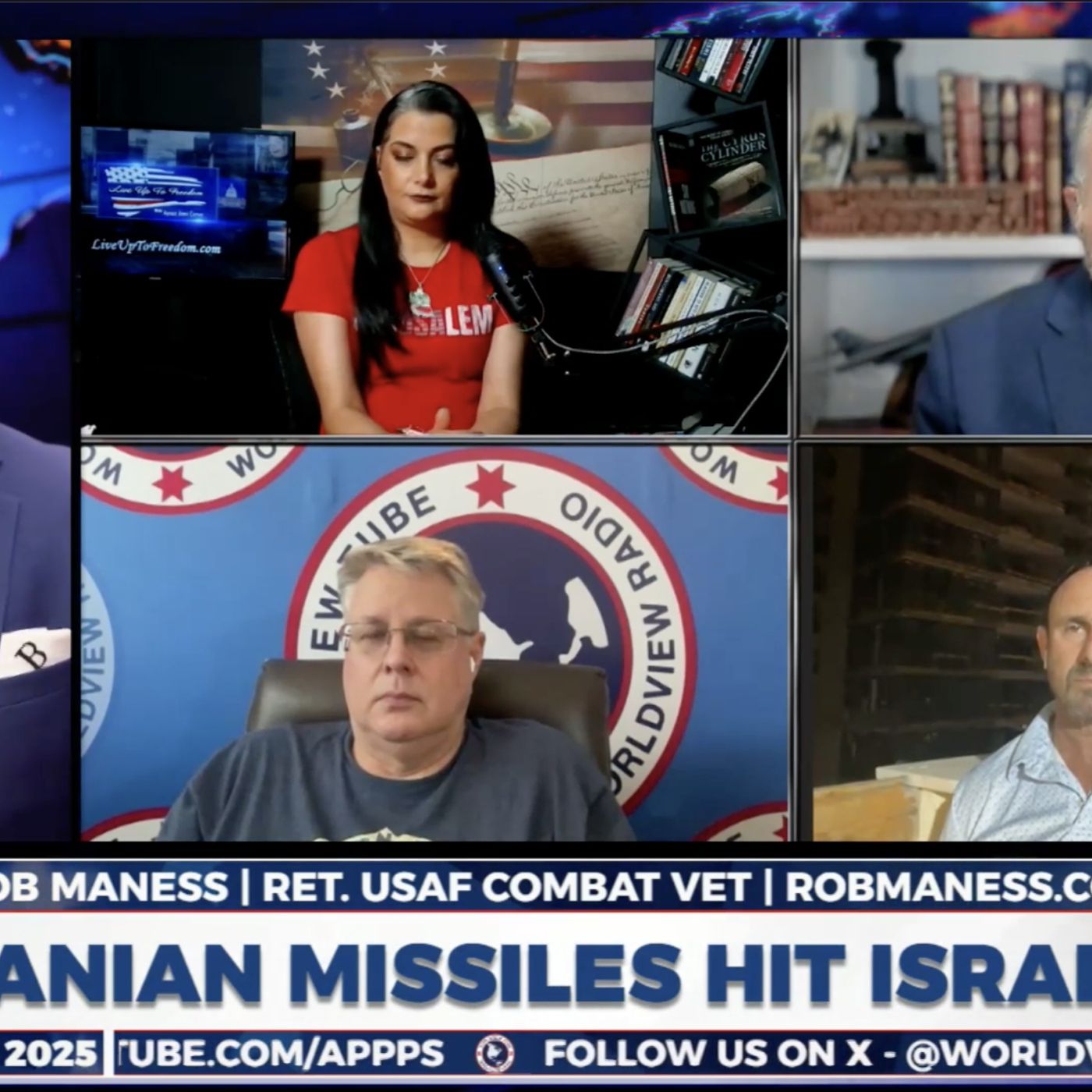 Live Panel Reacts to First Wave of Missile Attacks Going into Israel from Iran