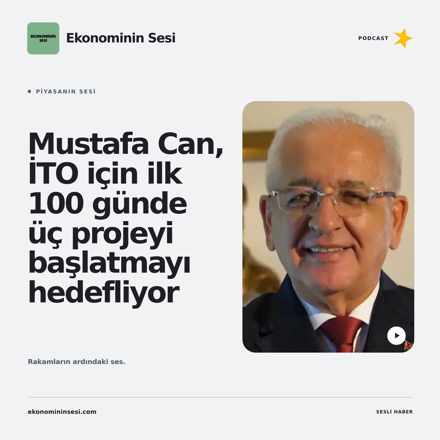 Mustafa Can, İTO için ilk 100 günde üç projeyi başlatmayı hedefliyor