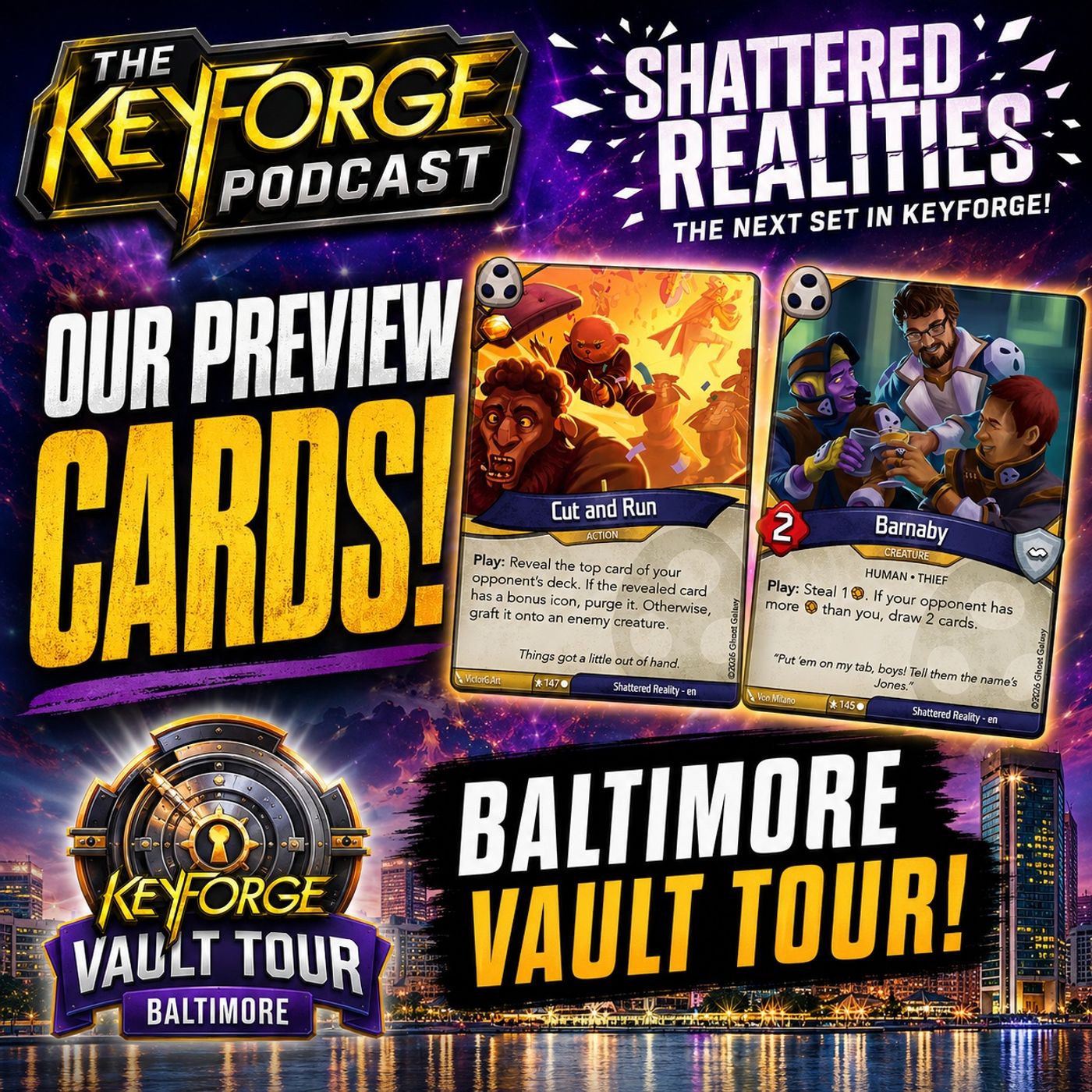 EXCLUSIVE Shattered Realities Preview Cards Revealed! | Baltimore Vault Tour Discussion episode artwork