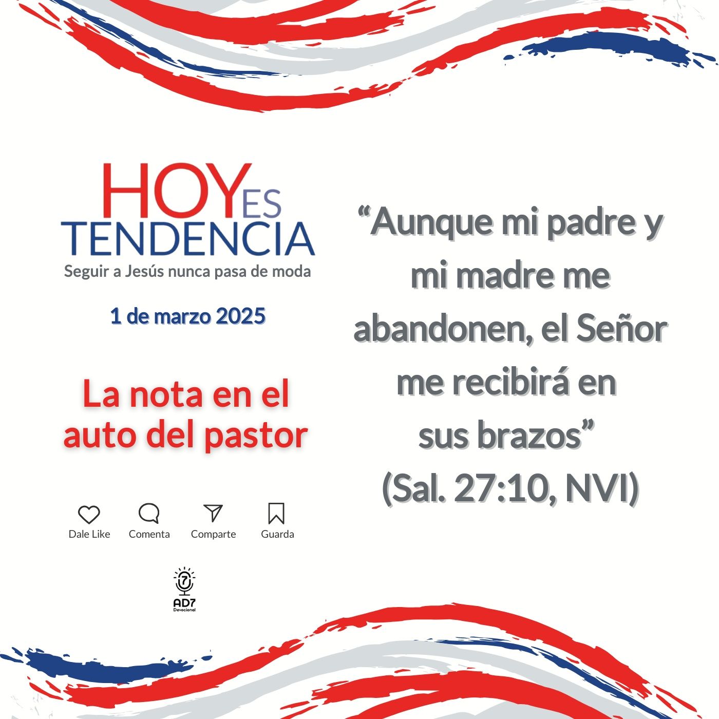 La nota en el auto del pastor ~ Devocional de Jóvenes ~ 1 de marzo 2025