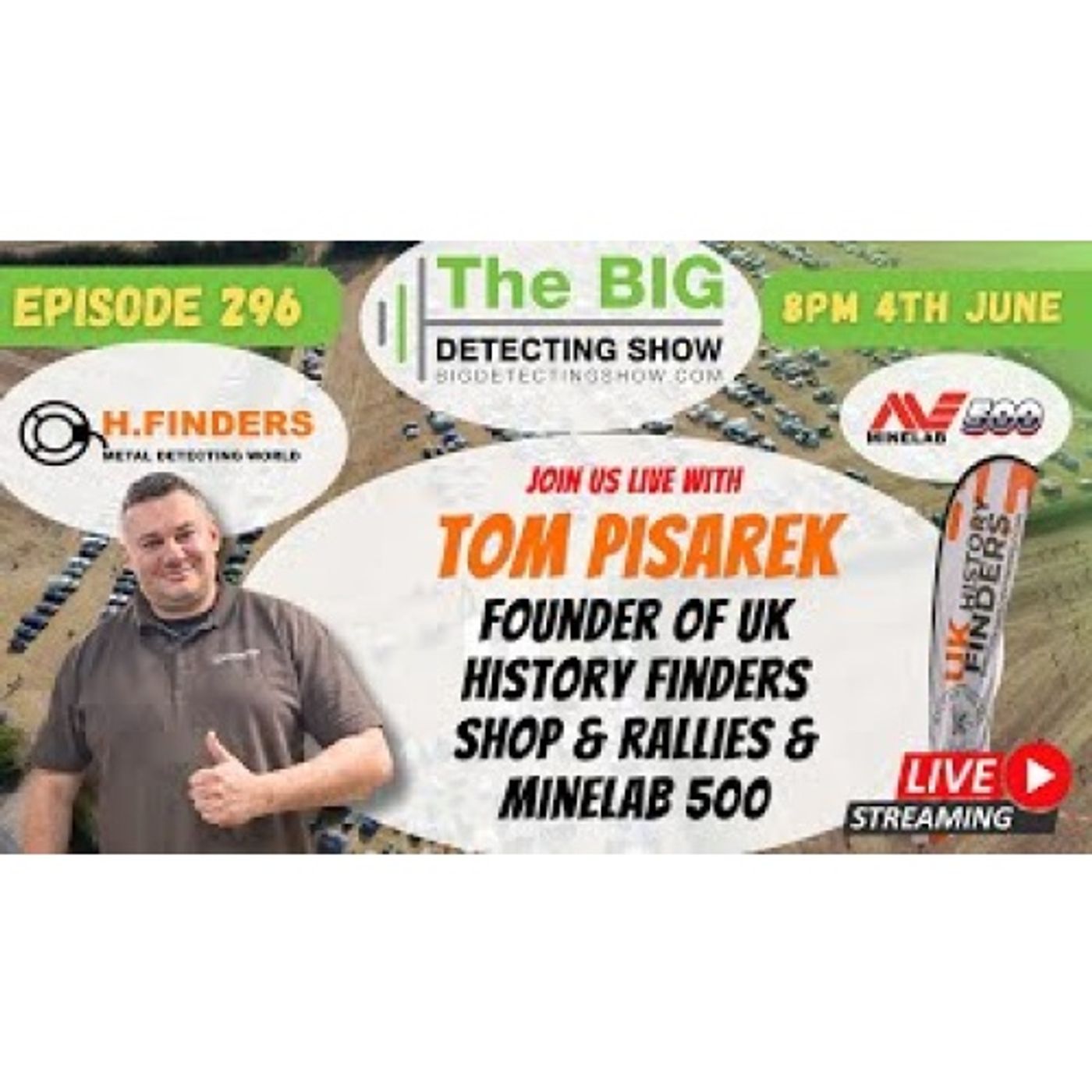 UK History Finders Shop Rallies and Minelab 500 episode artwork
