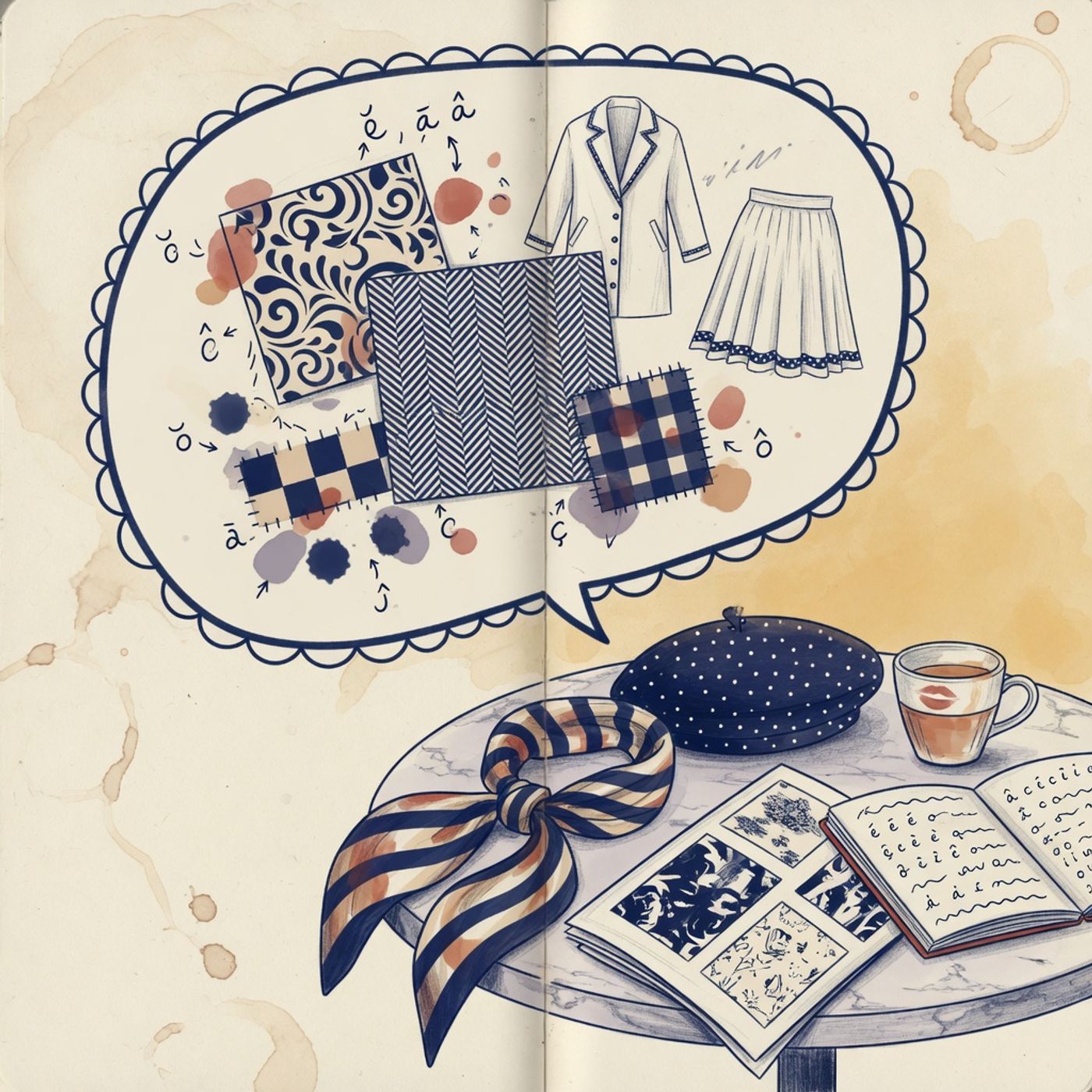 Understanding Color and Pattern Adjectives in French Fashion