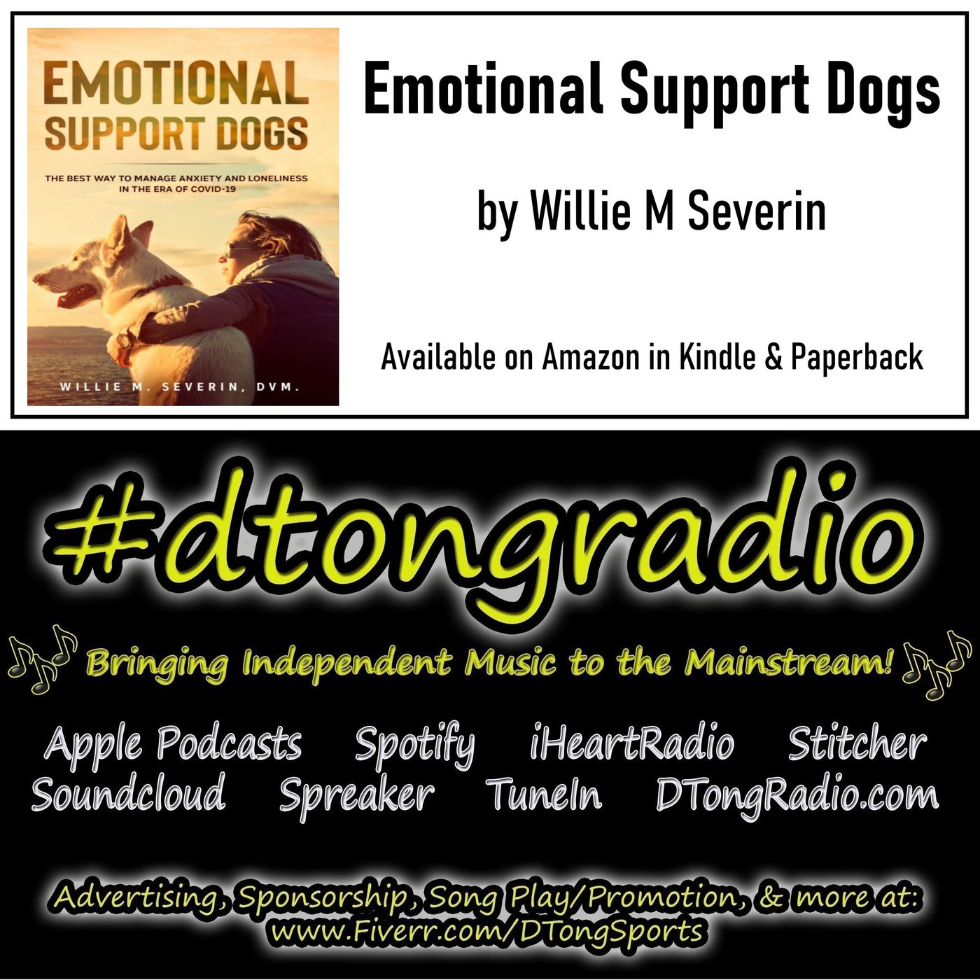 The BEST Independent Music Artists on #dtongradio - Powered by 'Emotional Support Dogs' on Amazon episode artwork