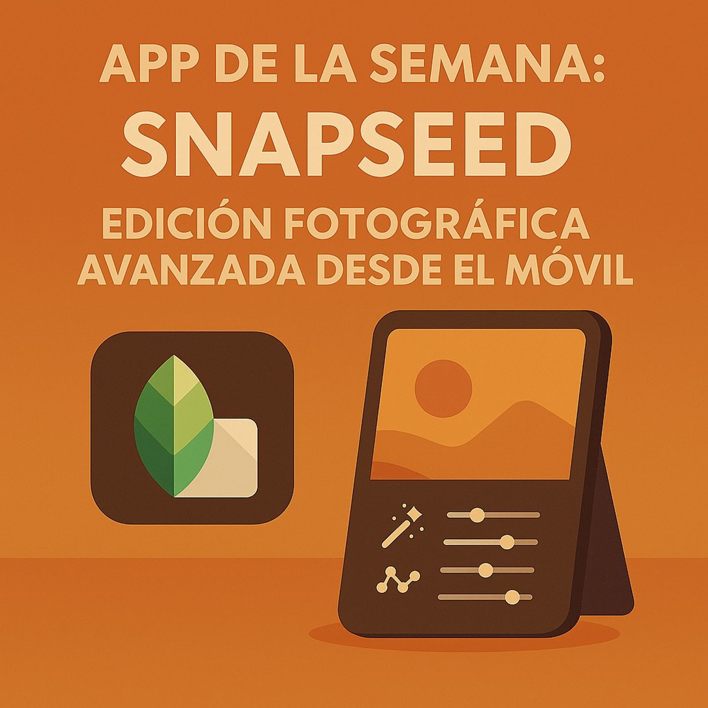 App de la semana: Snapseed. Edición fotográfica avanzada desde el móvil episode artwork