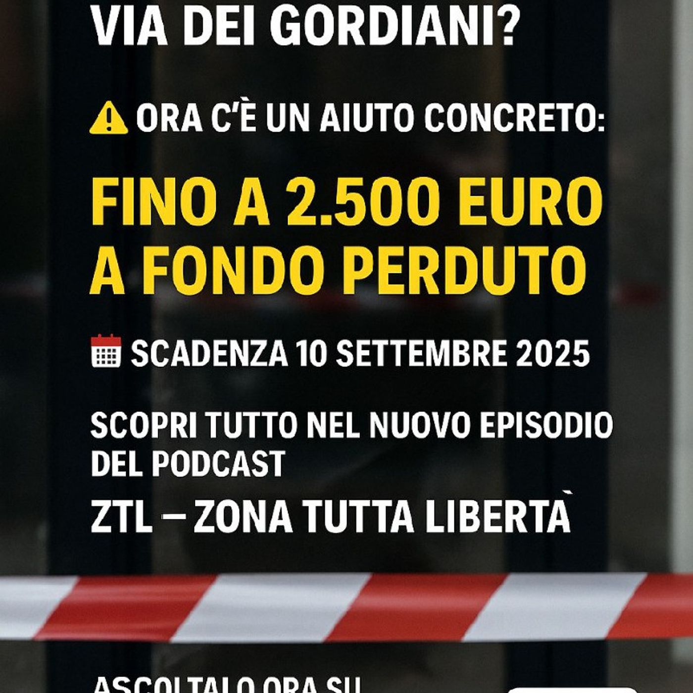 Esplosione via dei Gordiani, un bando per ripartire - ZTL-Zona Tutta Libertà - a cura di Mario Galli
